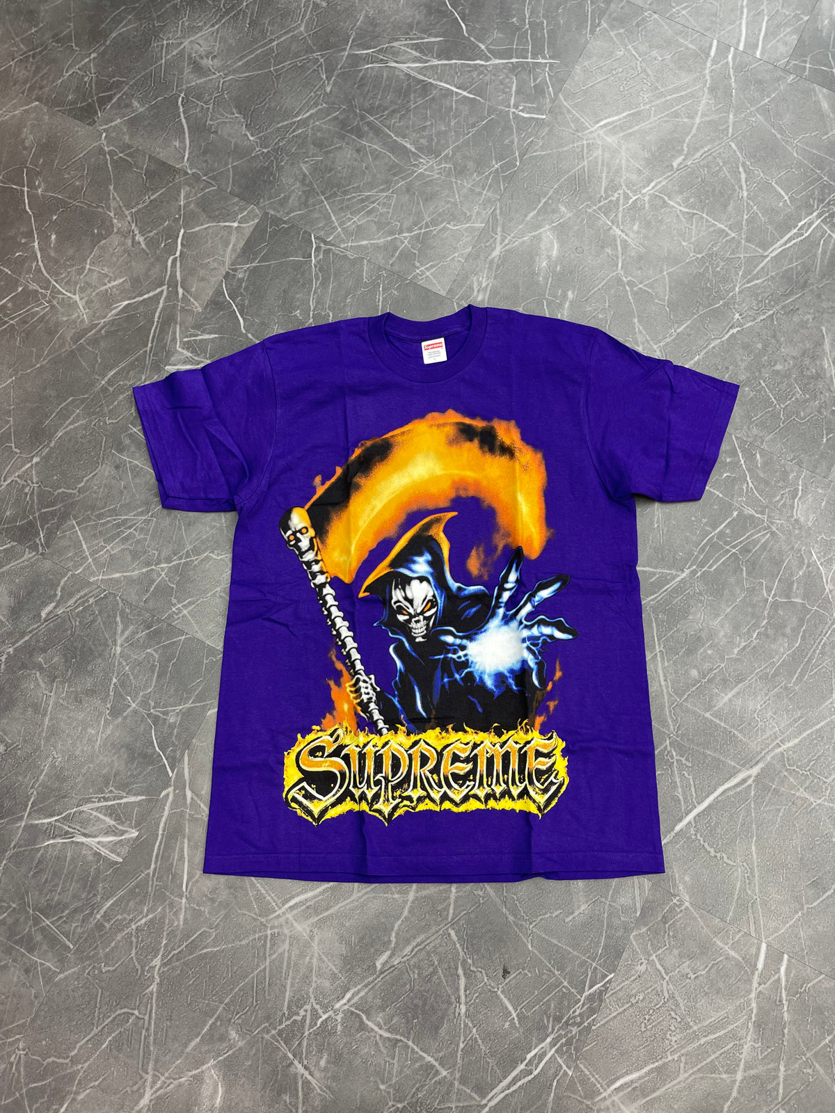 Supreme Grim Reaper Tee Purple