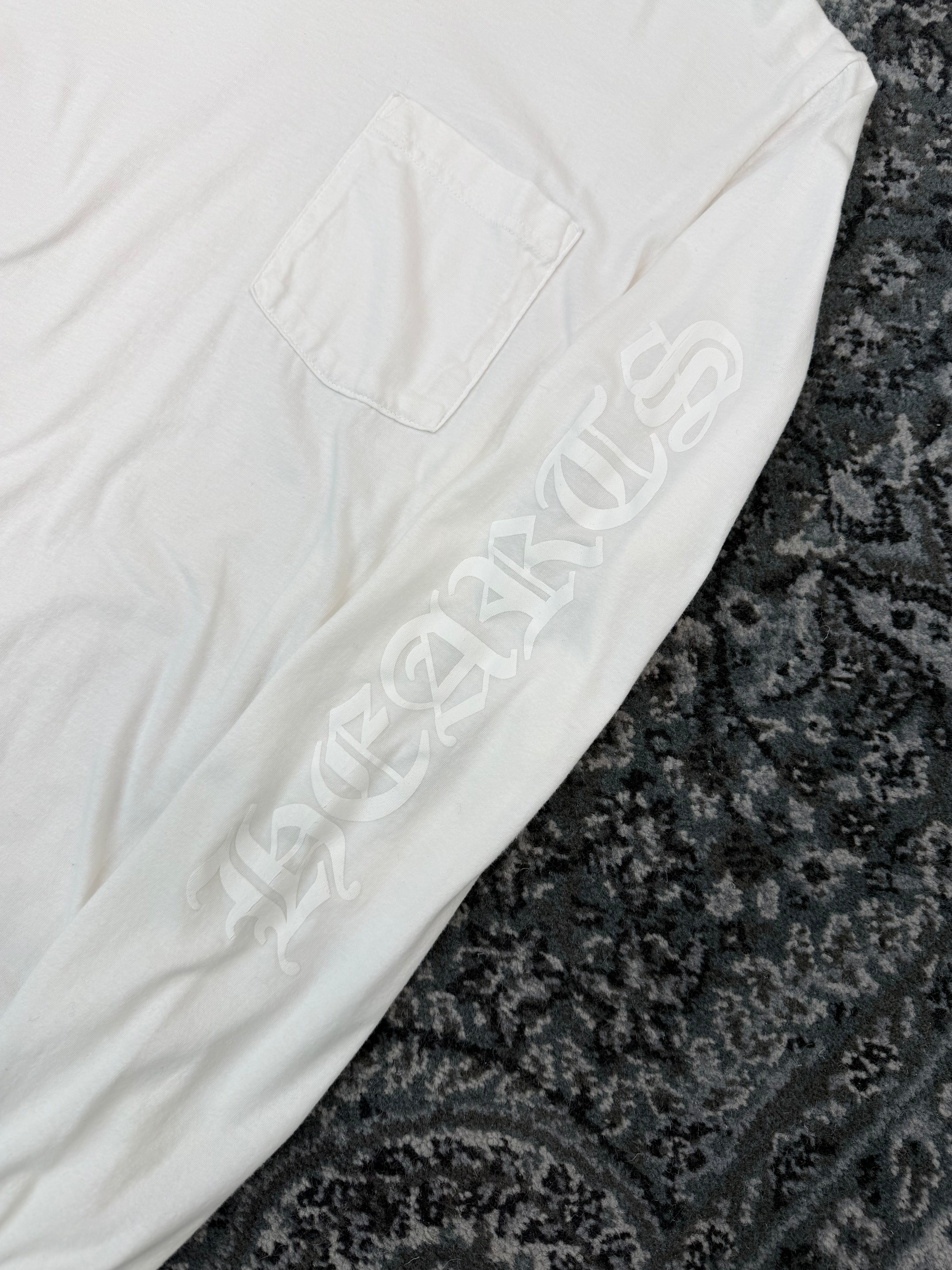 Chrome Hearts Neck Logo Long Sleeve All White