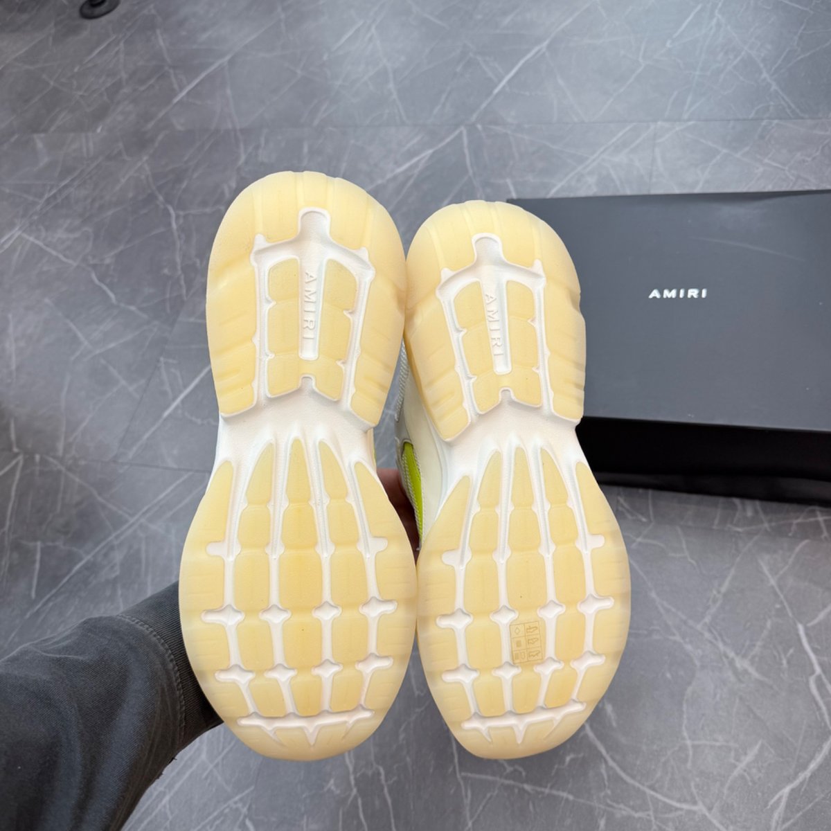 AMIRI Bone Runner White Yellow - Image 5