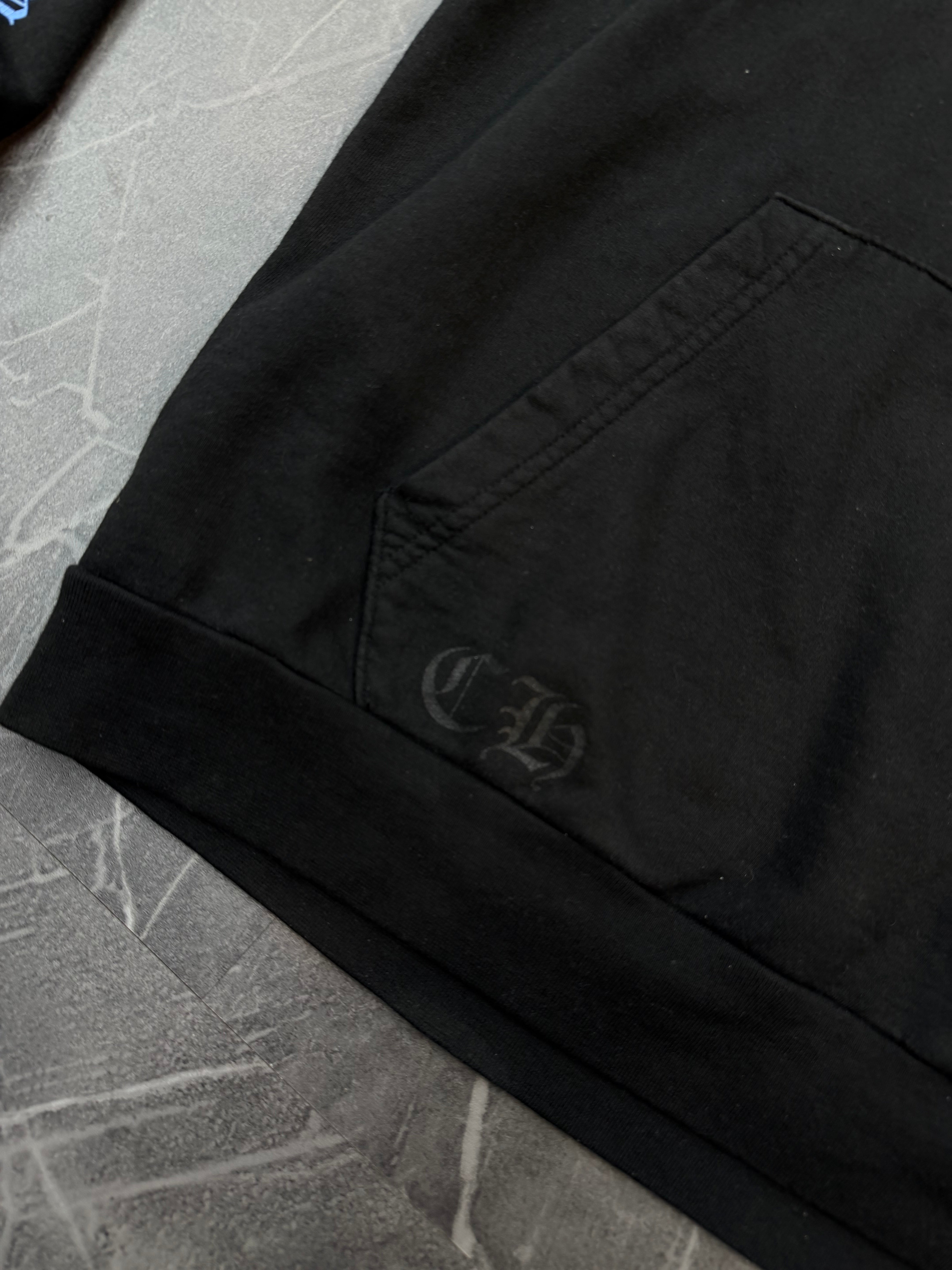 Chrome Hearts Online Exclusive Blue Horseshoe Hoodie