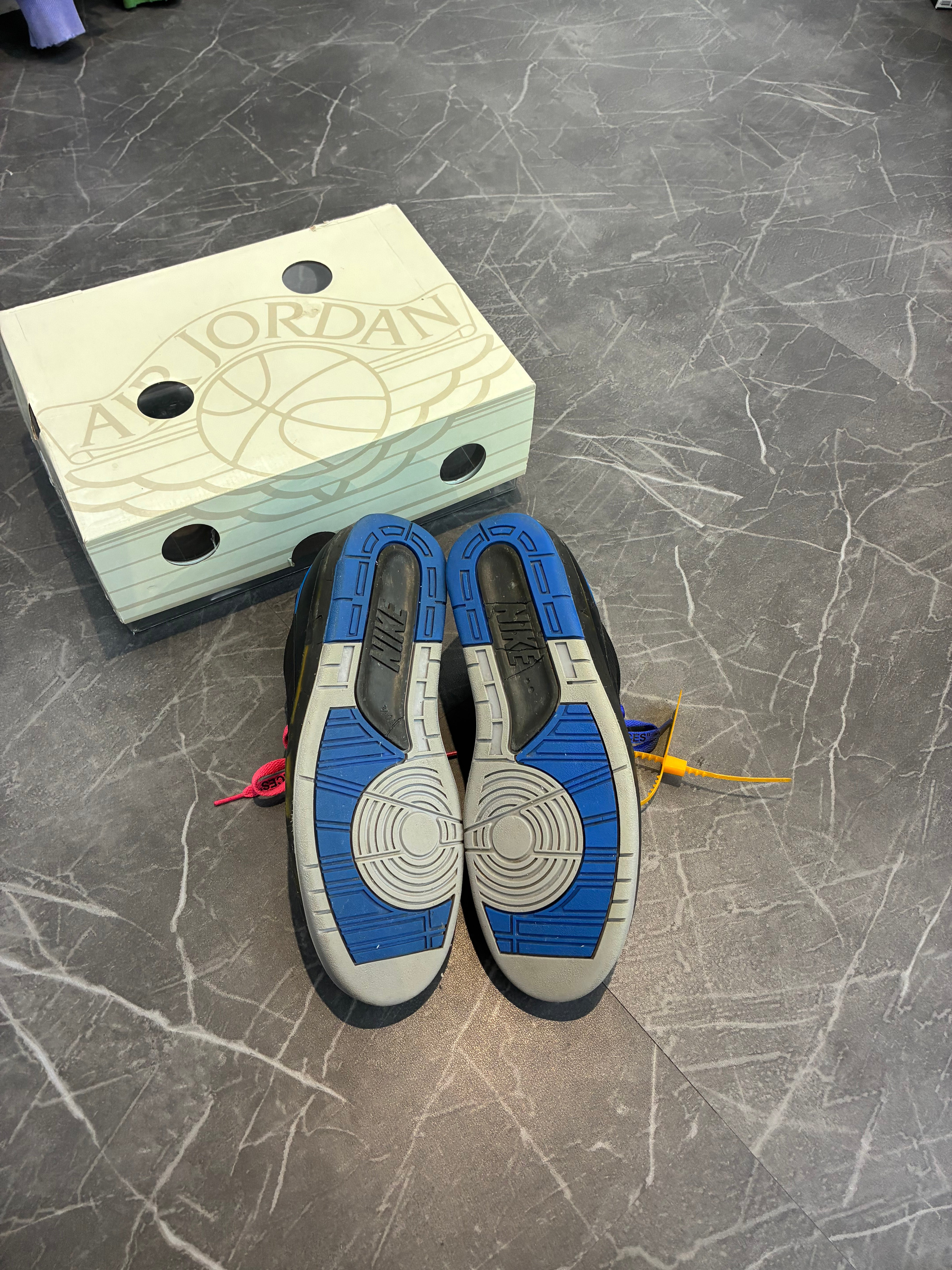 Off-White Jordan 2 “Black Blue”