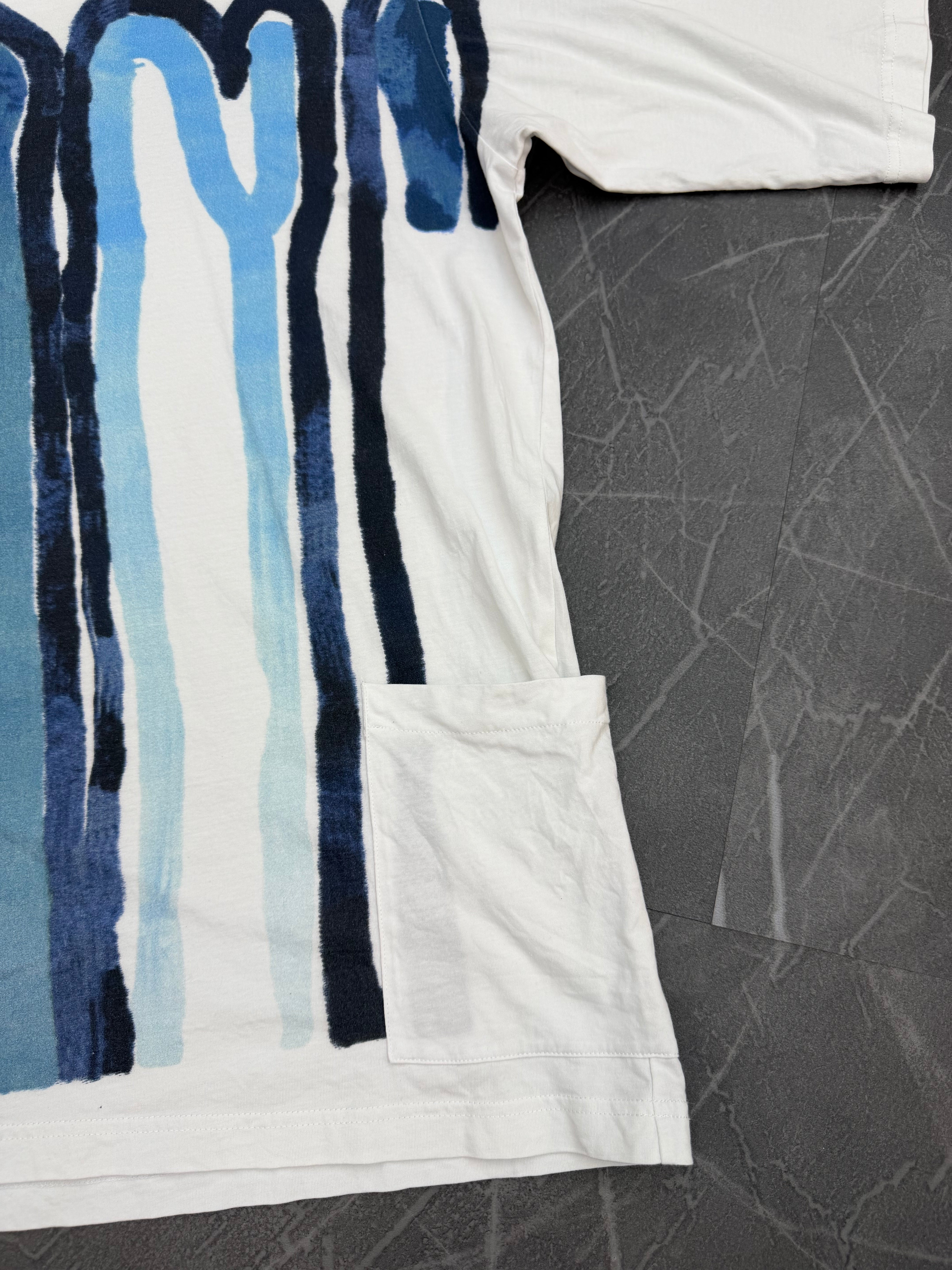 MARNI Paint Water Color Dip Tee “White”