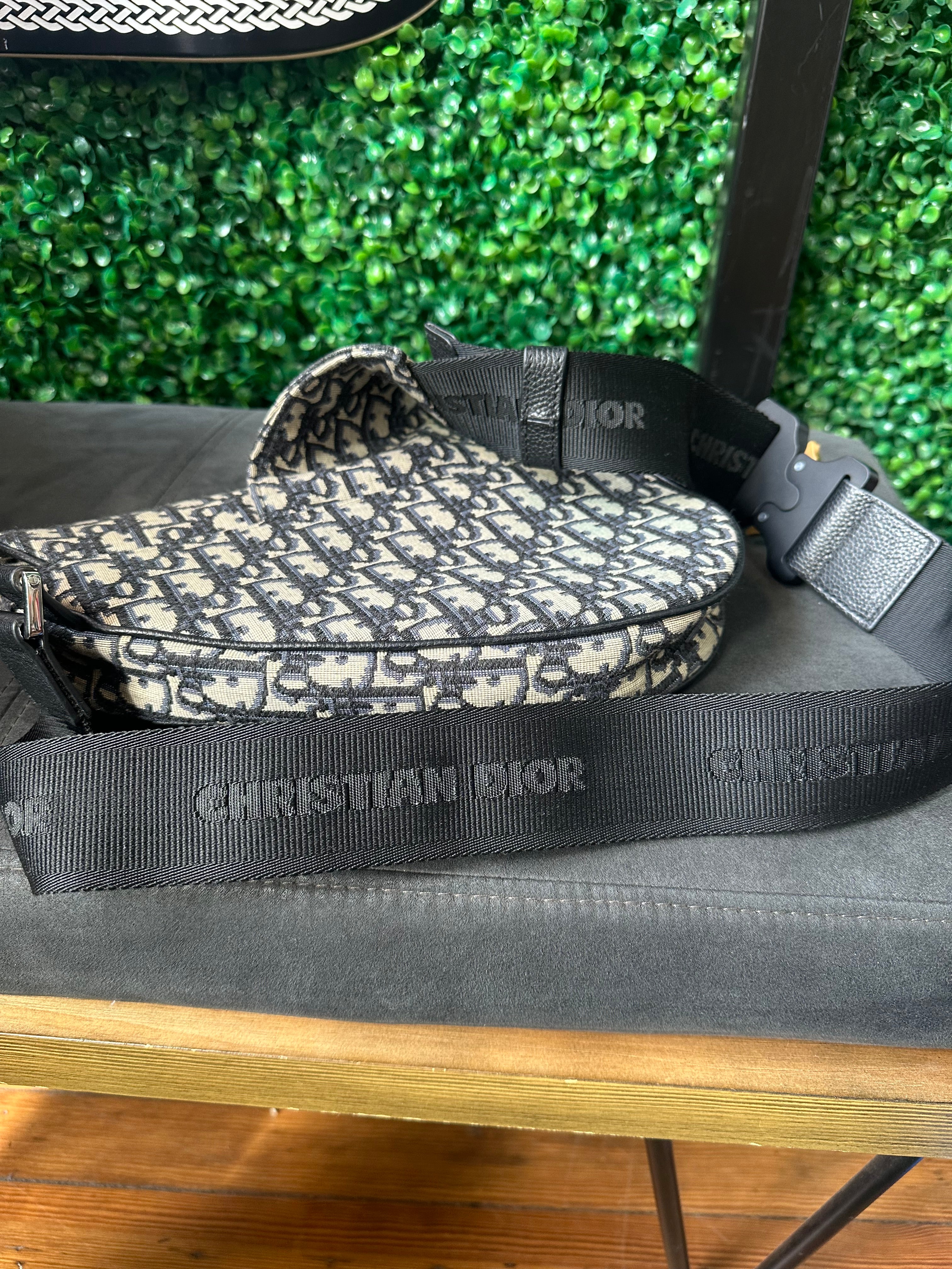 Dior Saddle Bag Oblique Jacquard