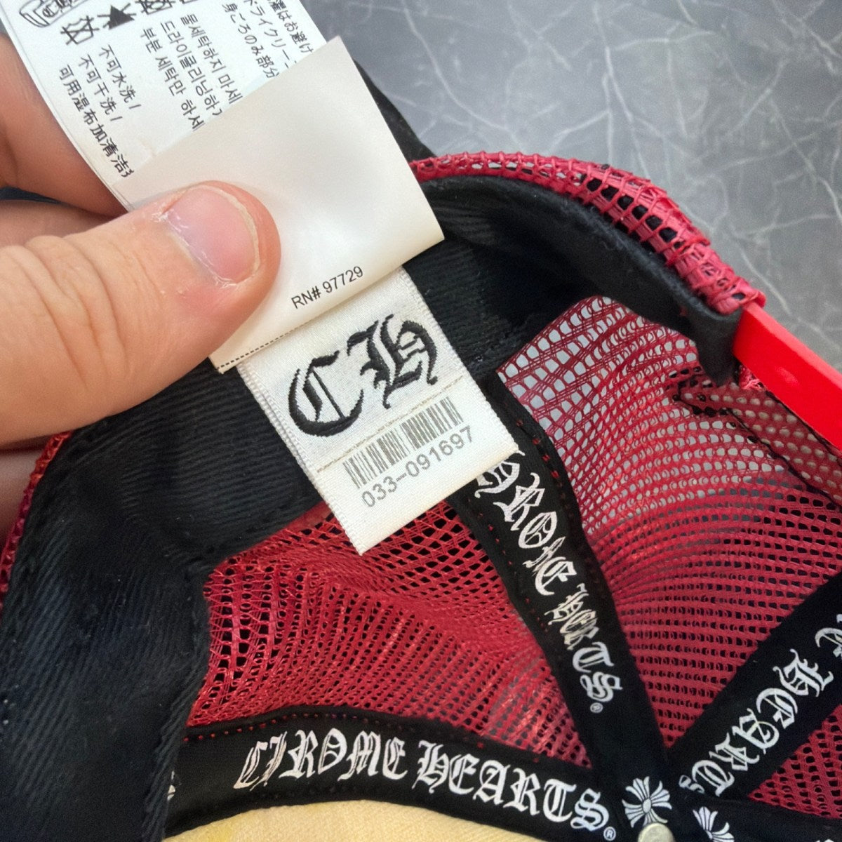 Chrome Hearts King Taco Trucker Hat Red/White - Image 6
