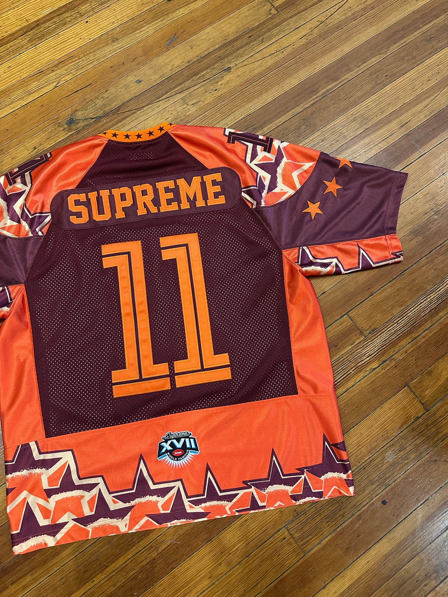 Supreme Football Jersey “Orange Stars”