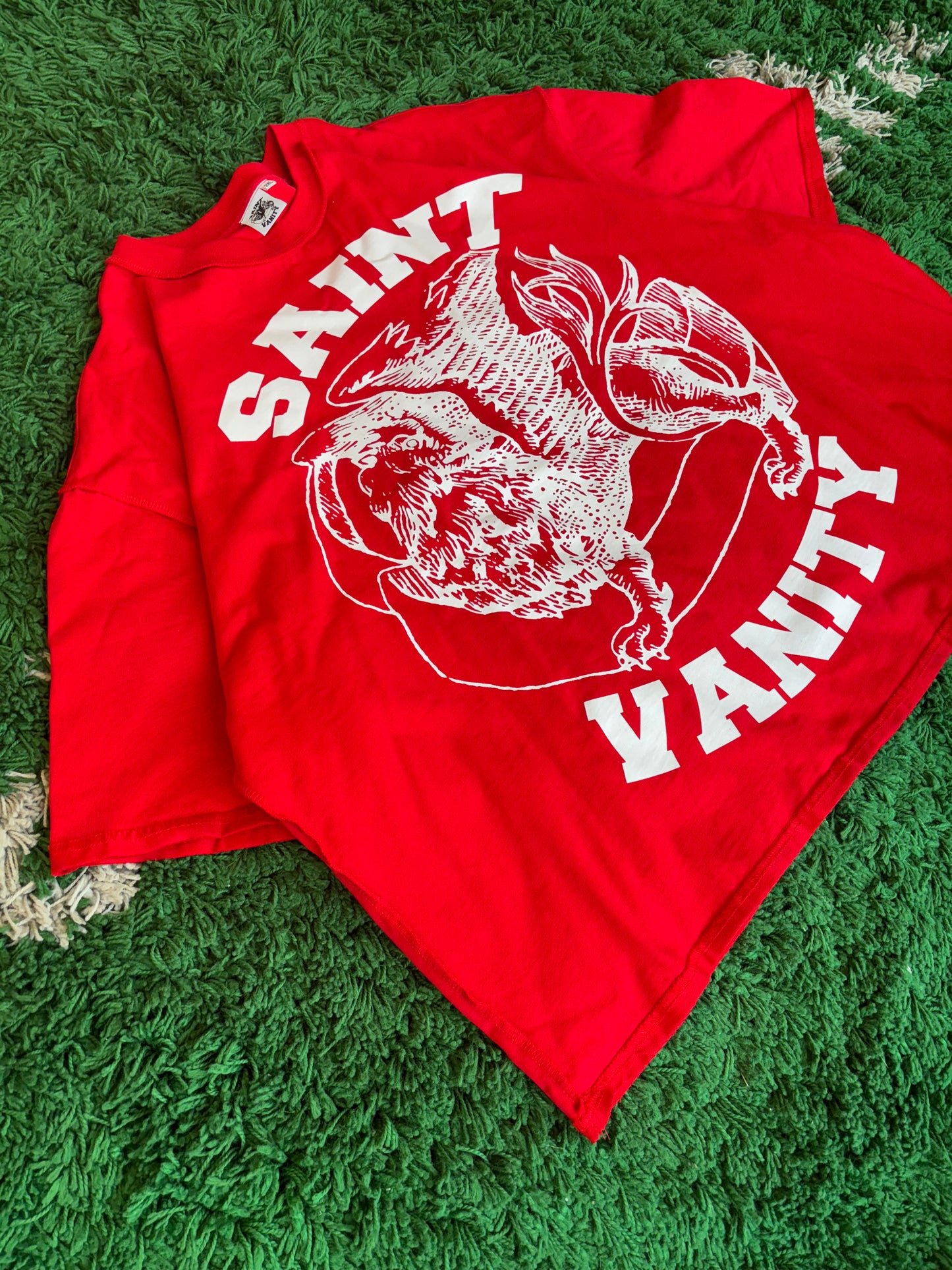 Saint Vanity Reverse Stitch Tee “Red”