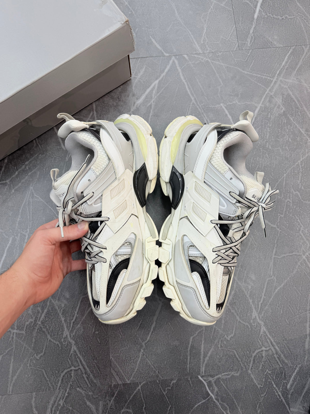 Balenciaga LED Track Runner Grey White Black