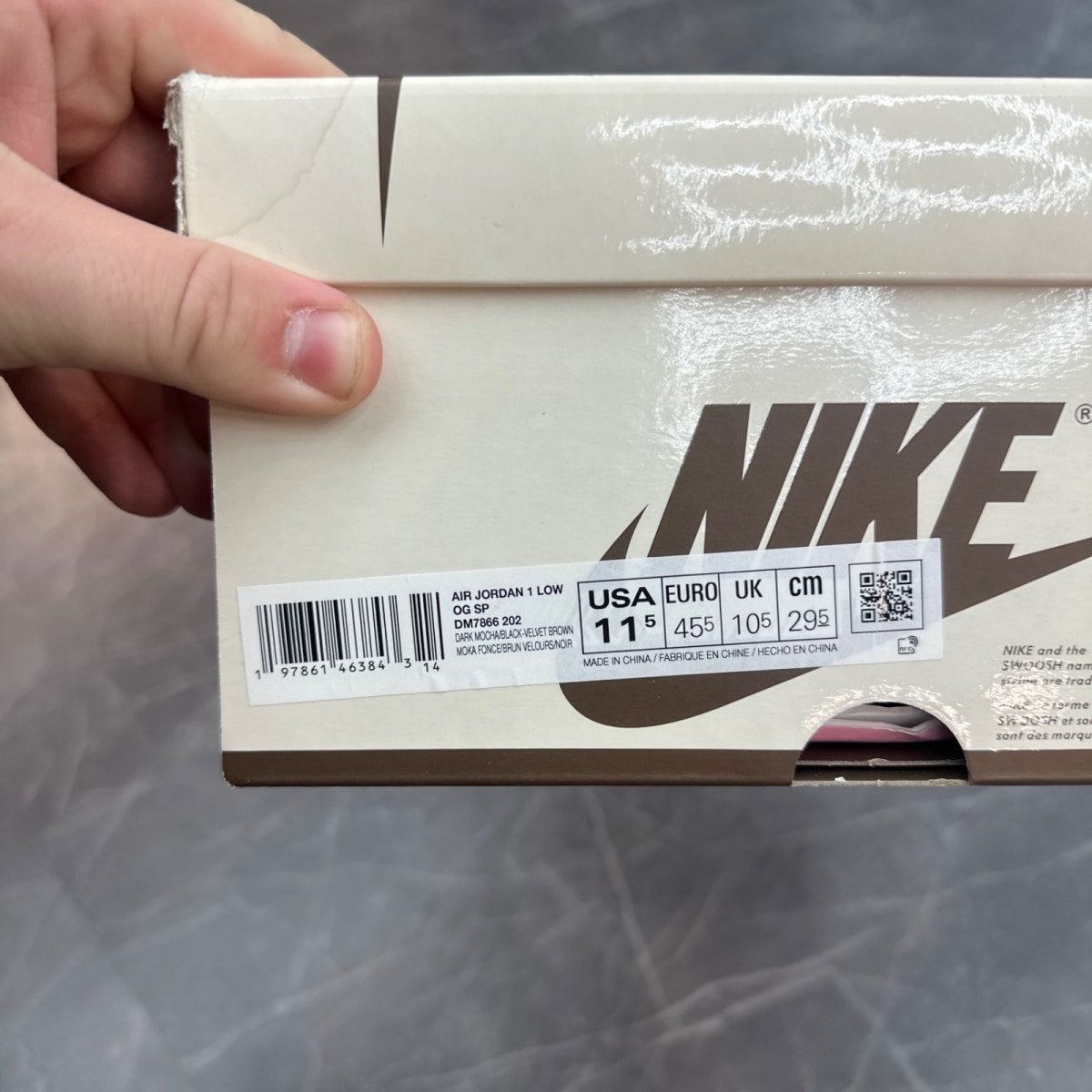 Jordan 1 Retro Low OG SP Travis Scott Velvet Brown - Image 6