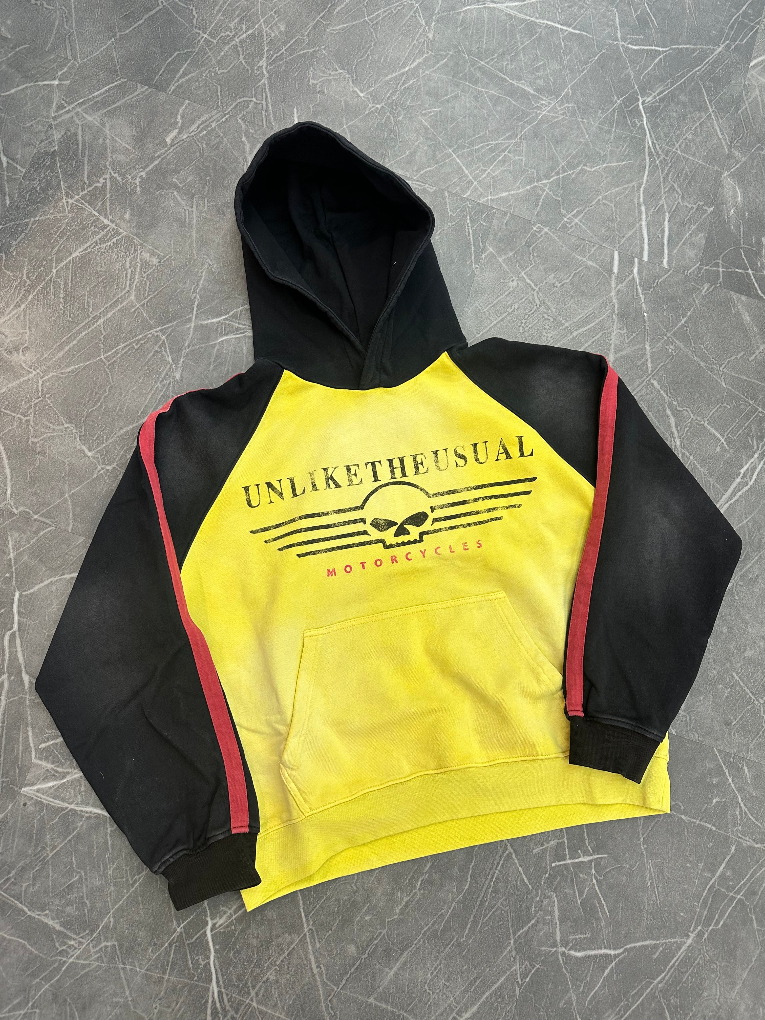Unlikely Streetwear Yellow Motorcycles Pullover