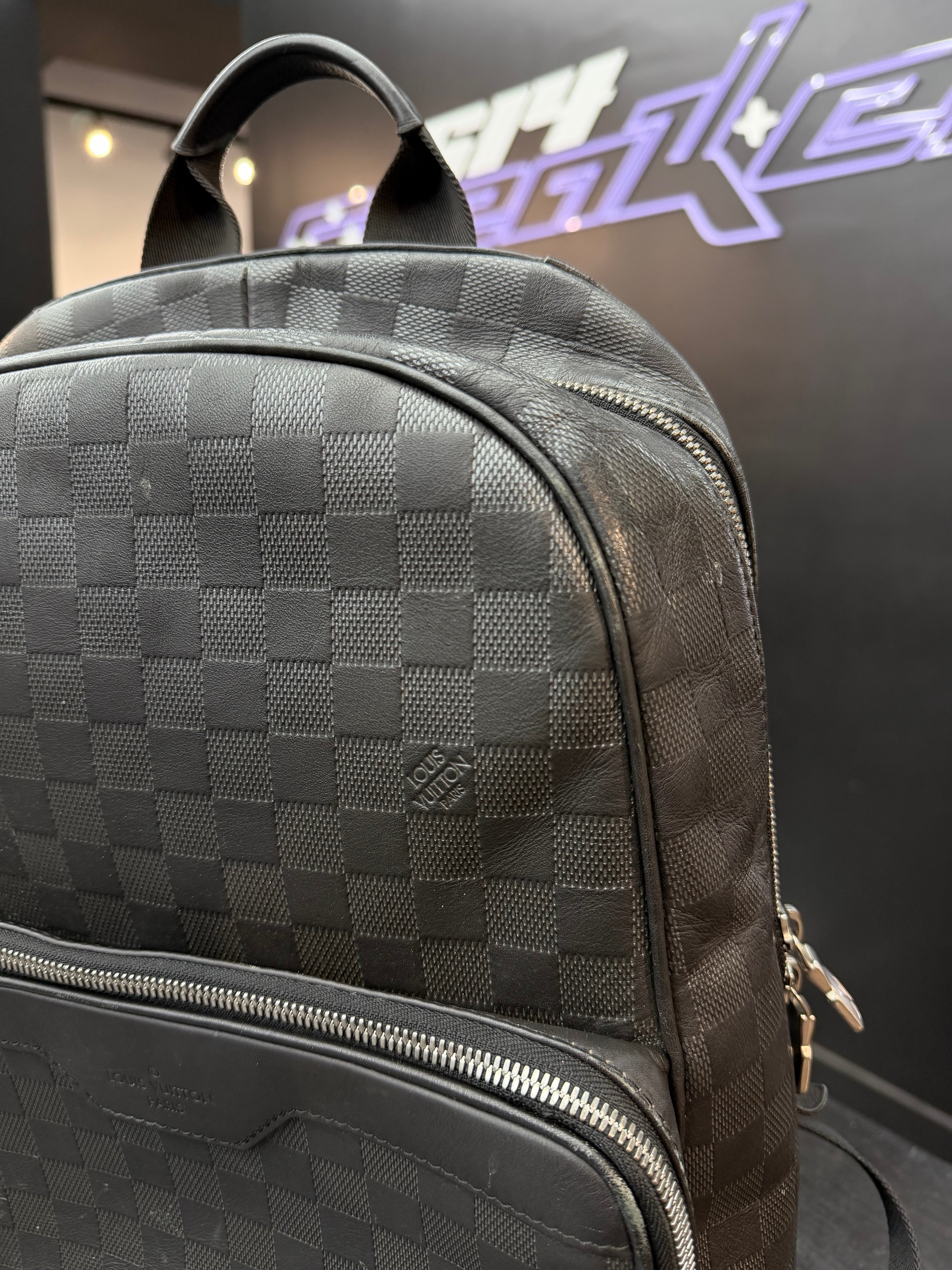 Louis Vuitton Damier Backpack Black