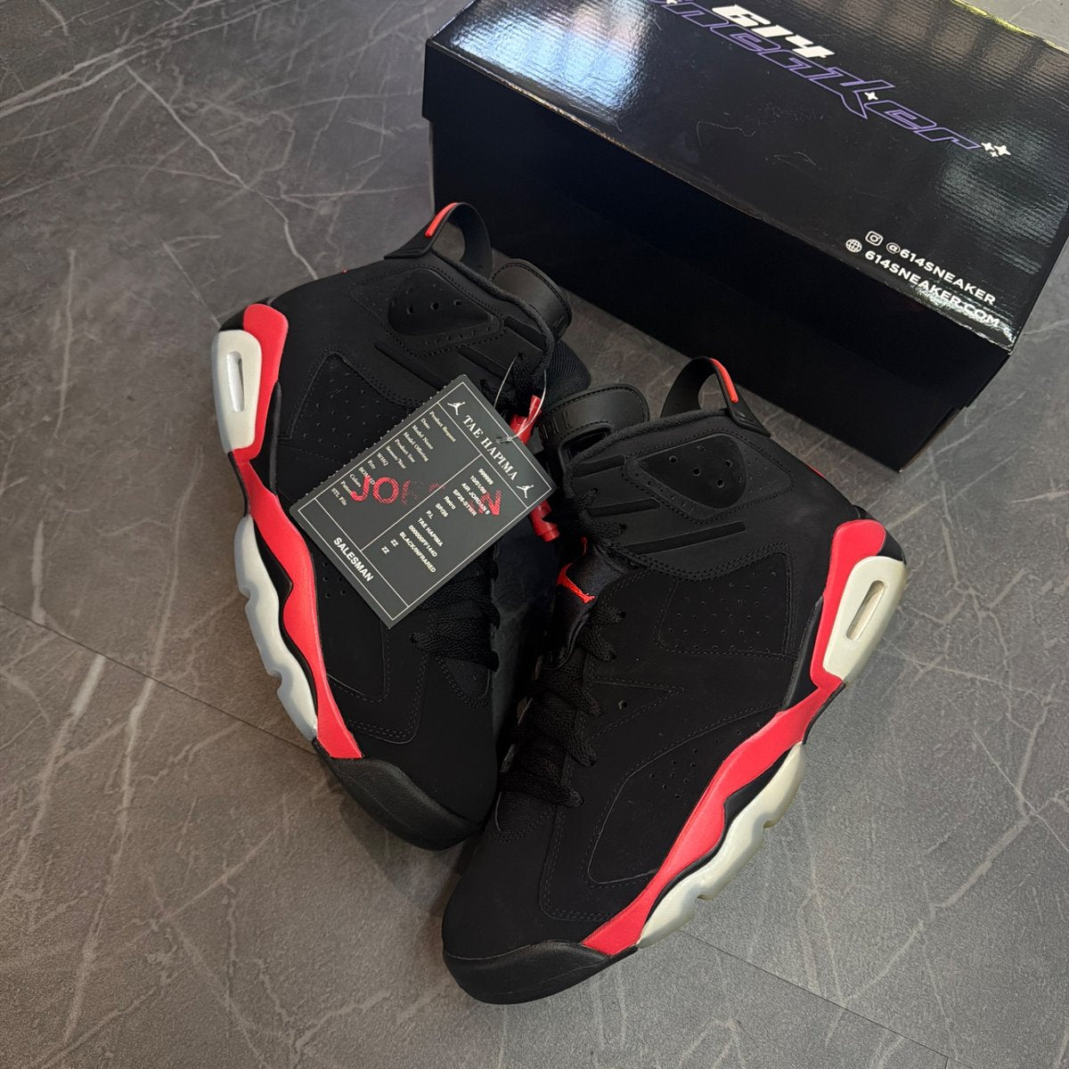 Jordan 6 Retro Infrared Salesman (Size 11) (Lightly Worn)