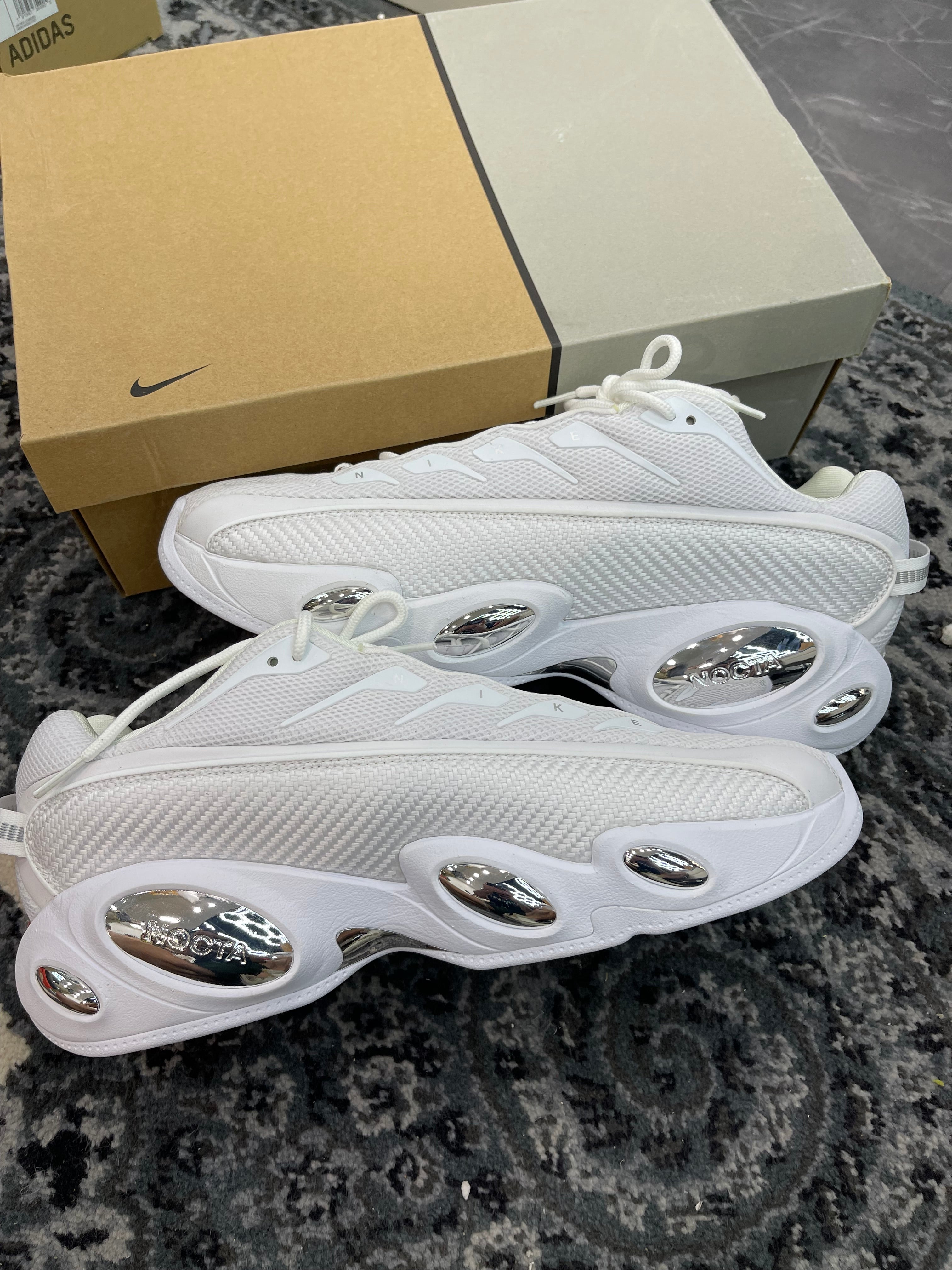 Nike NOCTA Glide Drake “White Chrome”