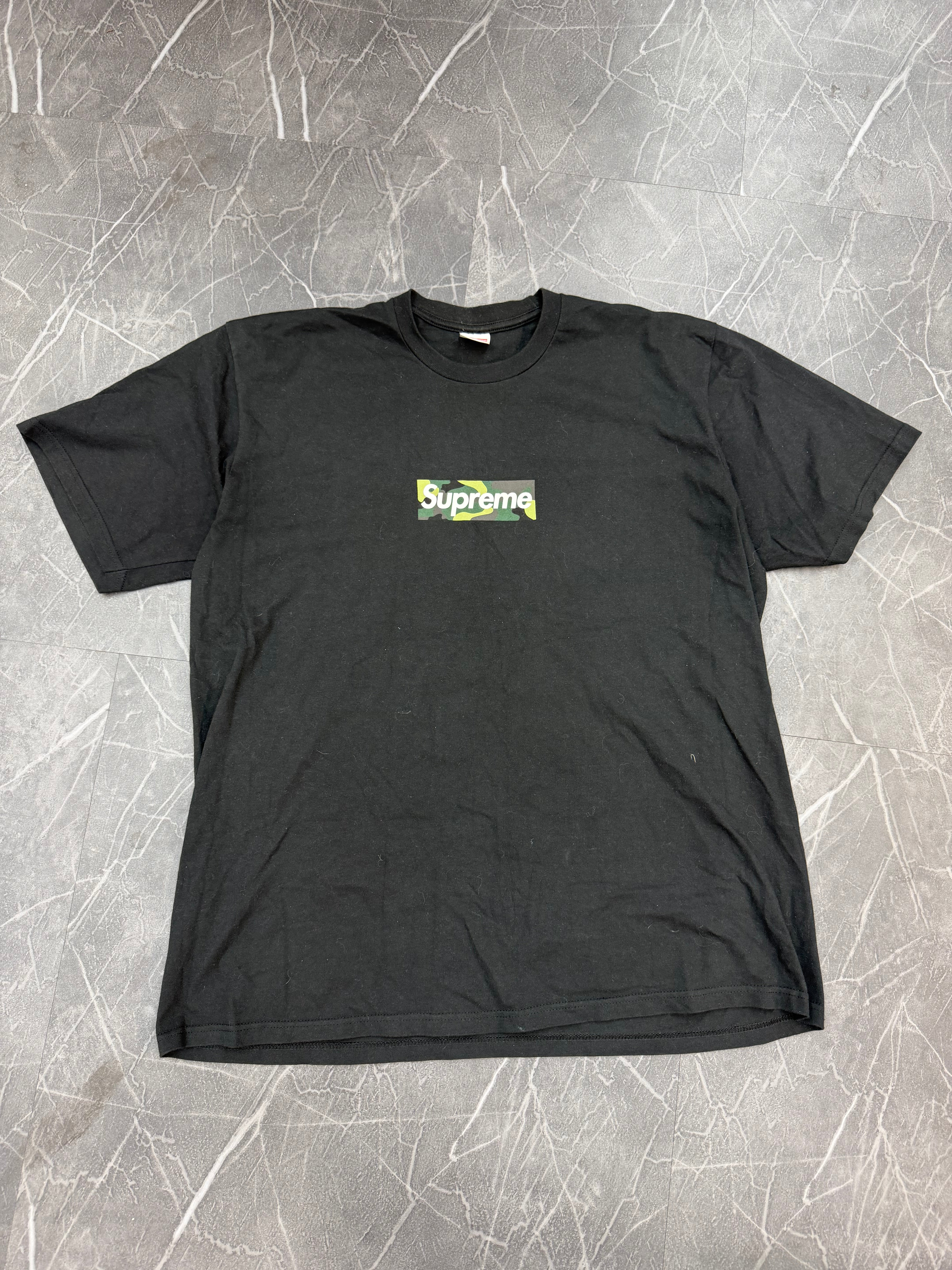 Supreme Tee Camo Box Logo