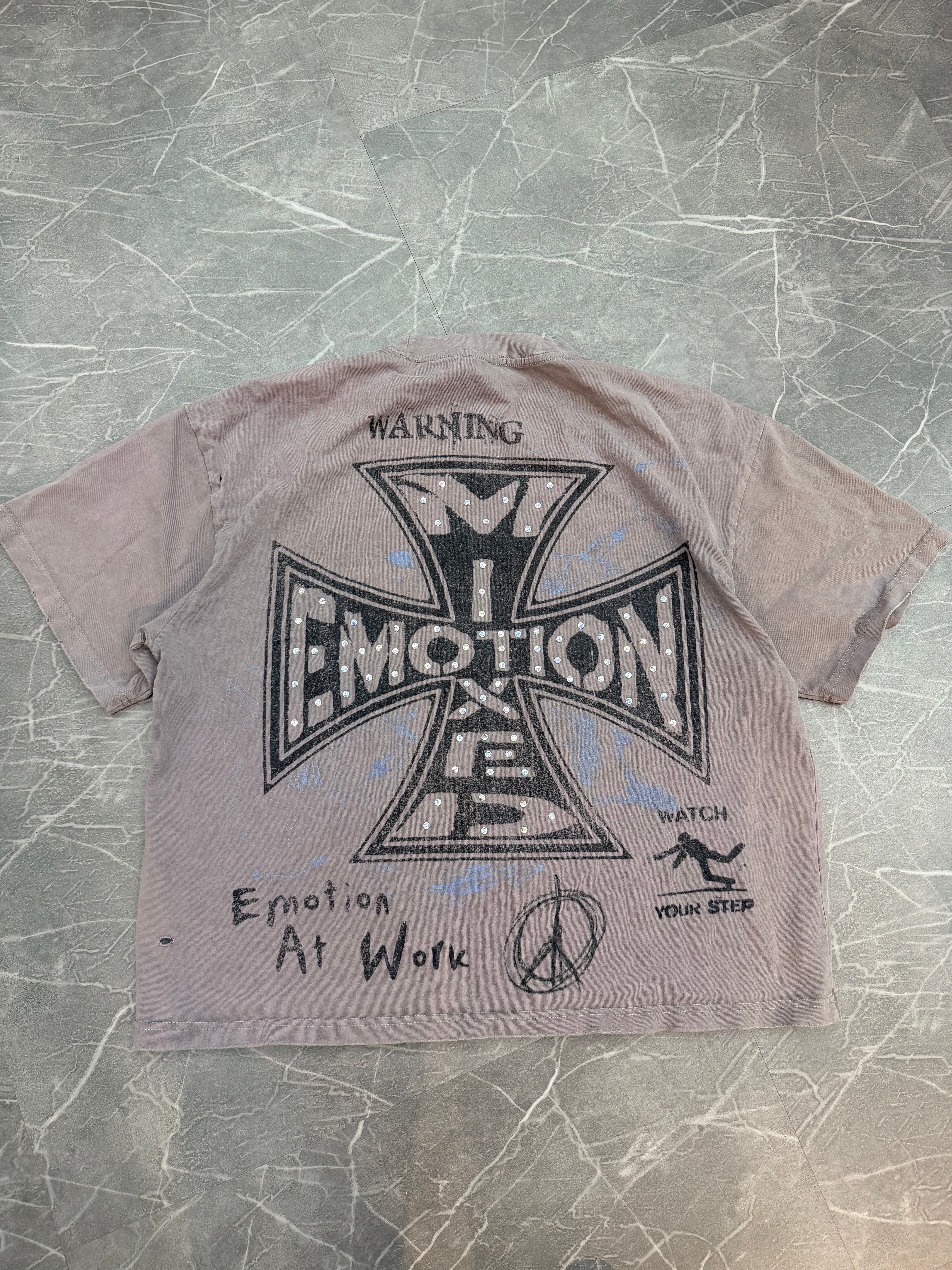 Mixed Emotions Tee “Angel” Charcoal