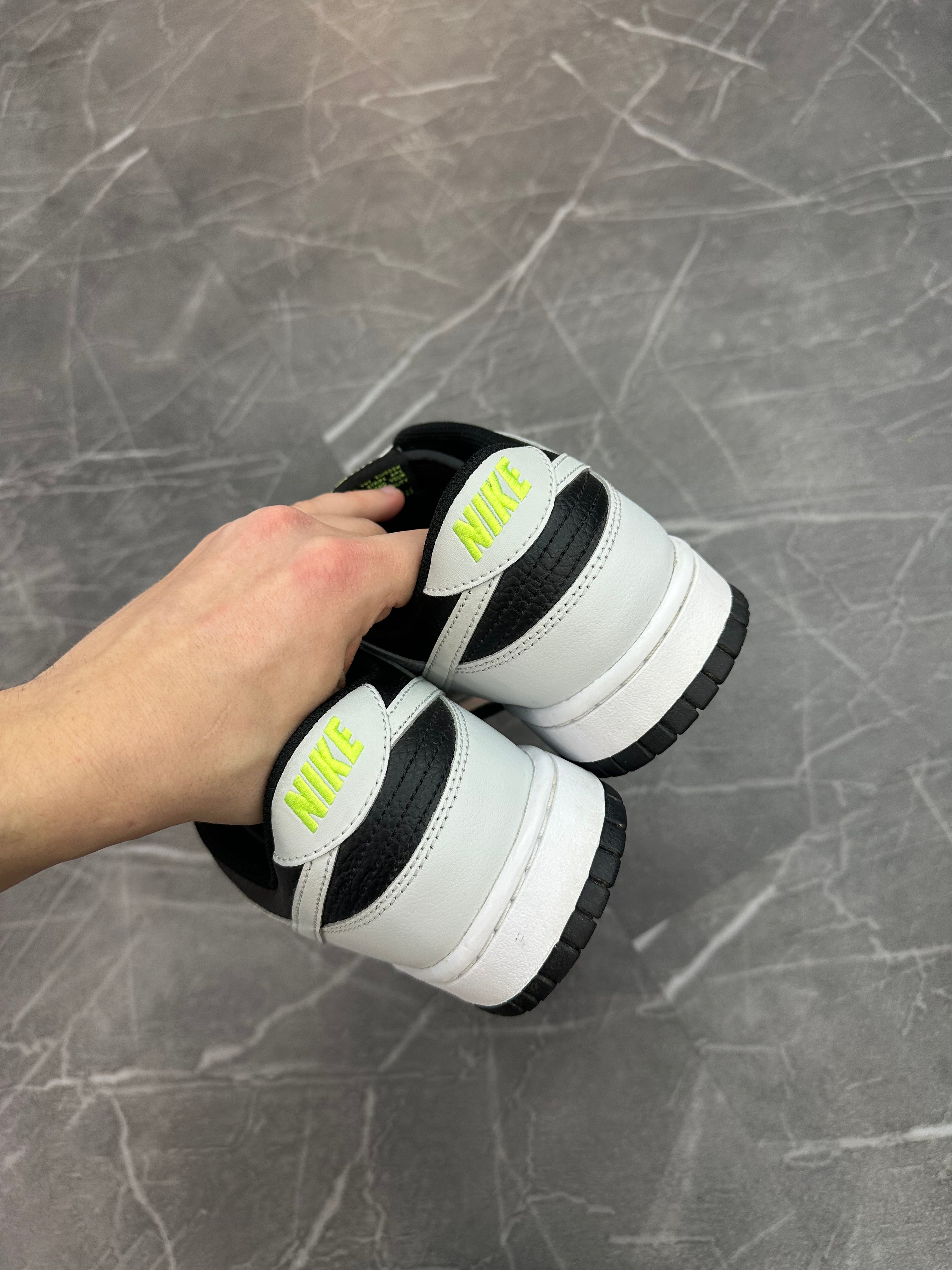 Nike Dunk Low “Grey Panda Volt”