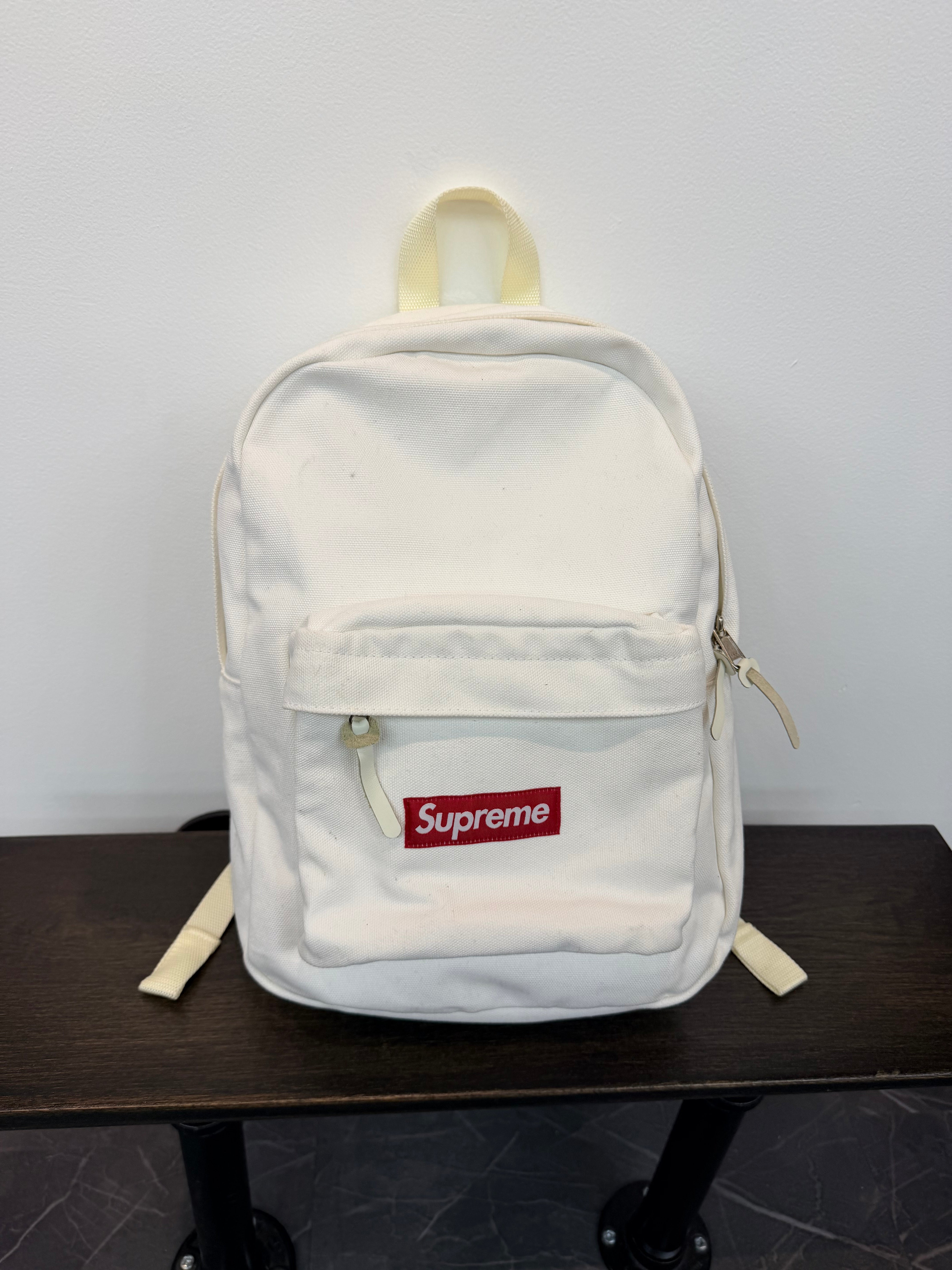 Supreme Canvas Backpack “White”