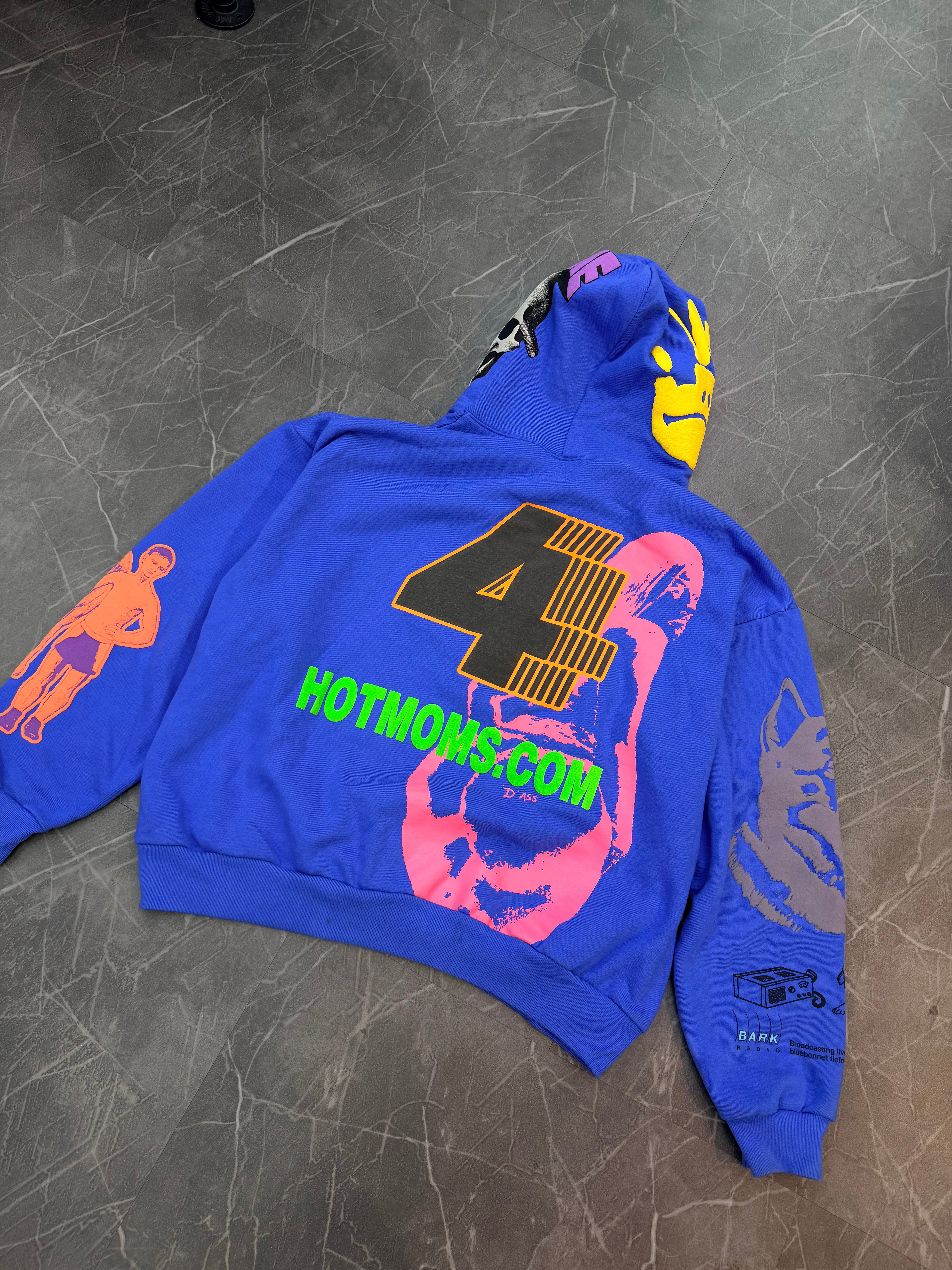 Drake For All The Dogs Hoodie Blue