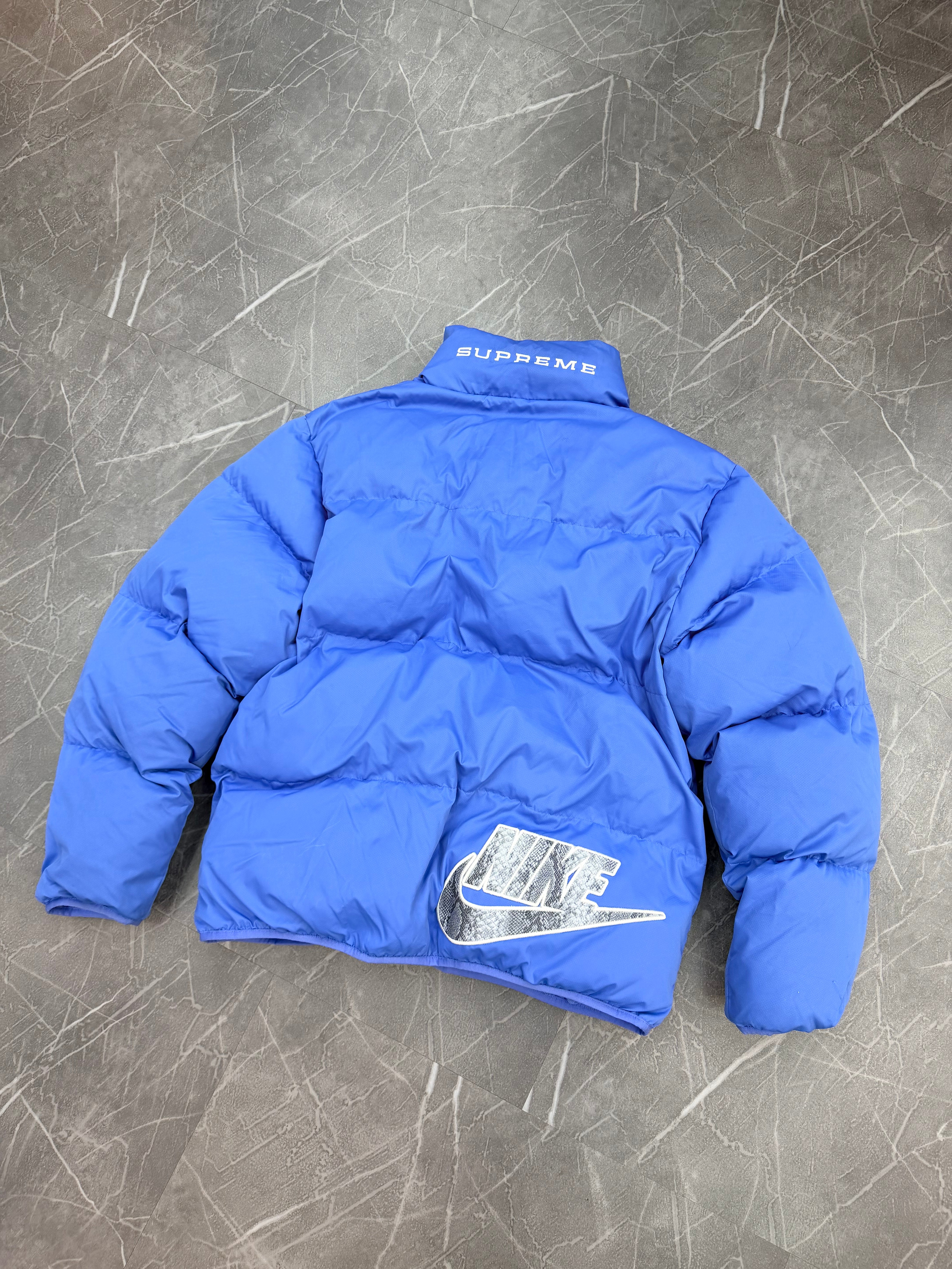 Supreme Nike Reversible Puffer Blue