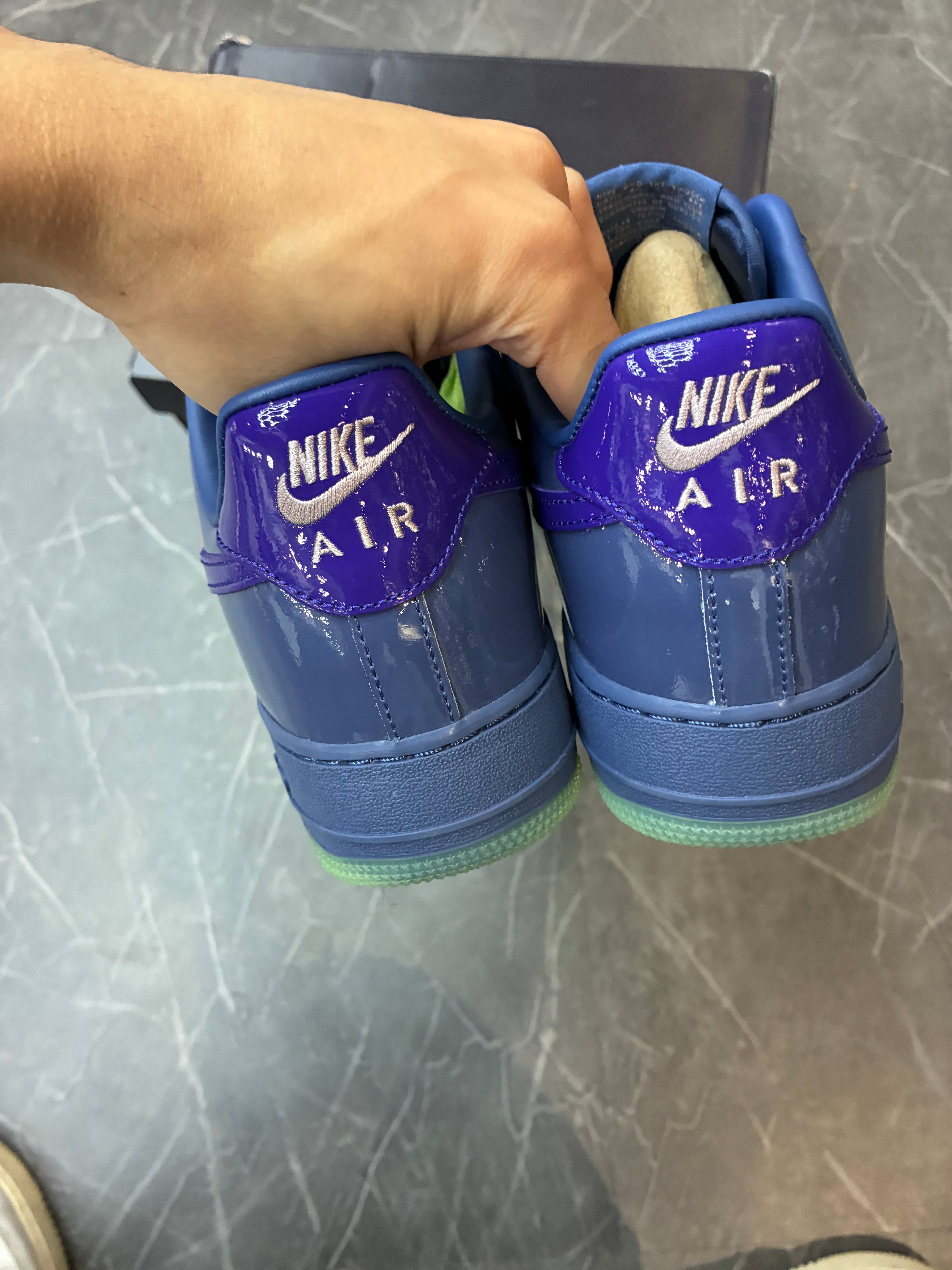 Nike Air Force 1 Low “ Patent Leather Mystic Navy Grape Ice”