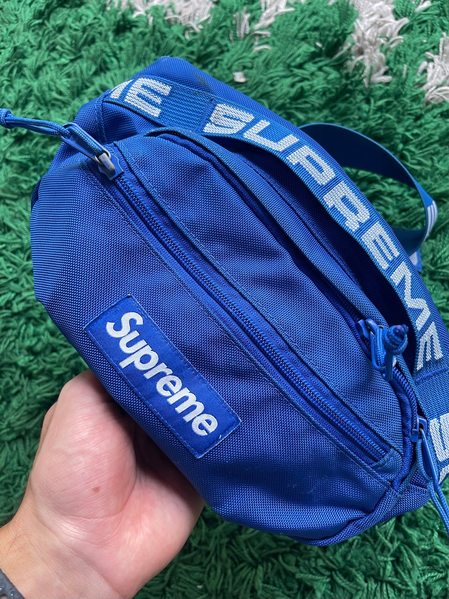 Supreme SS18 Waist Bag “Blue”