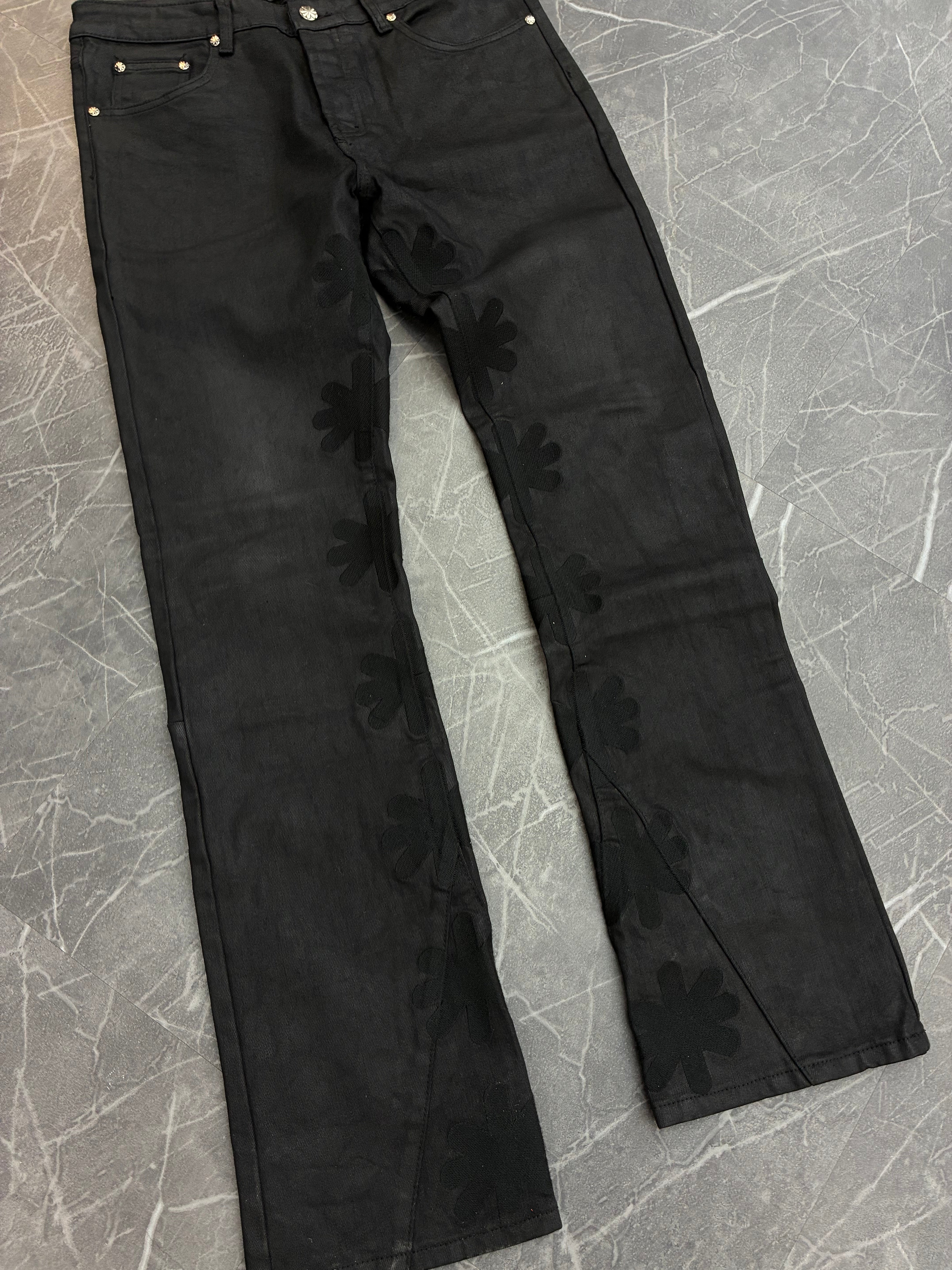 LOST SHDWS Waxed Jeans “Black” (32)