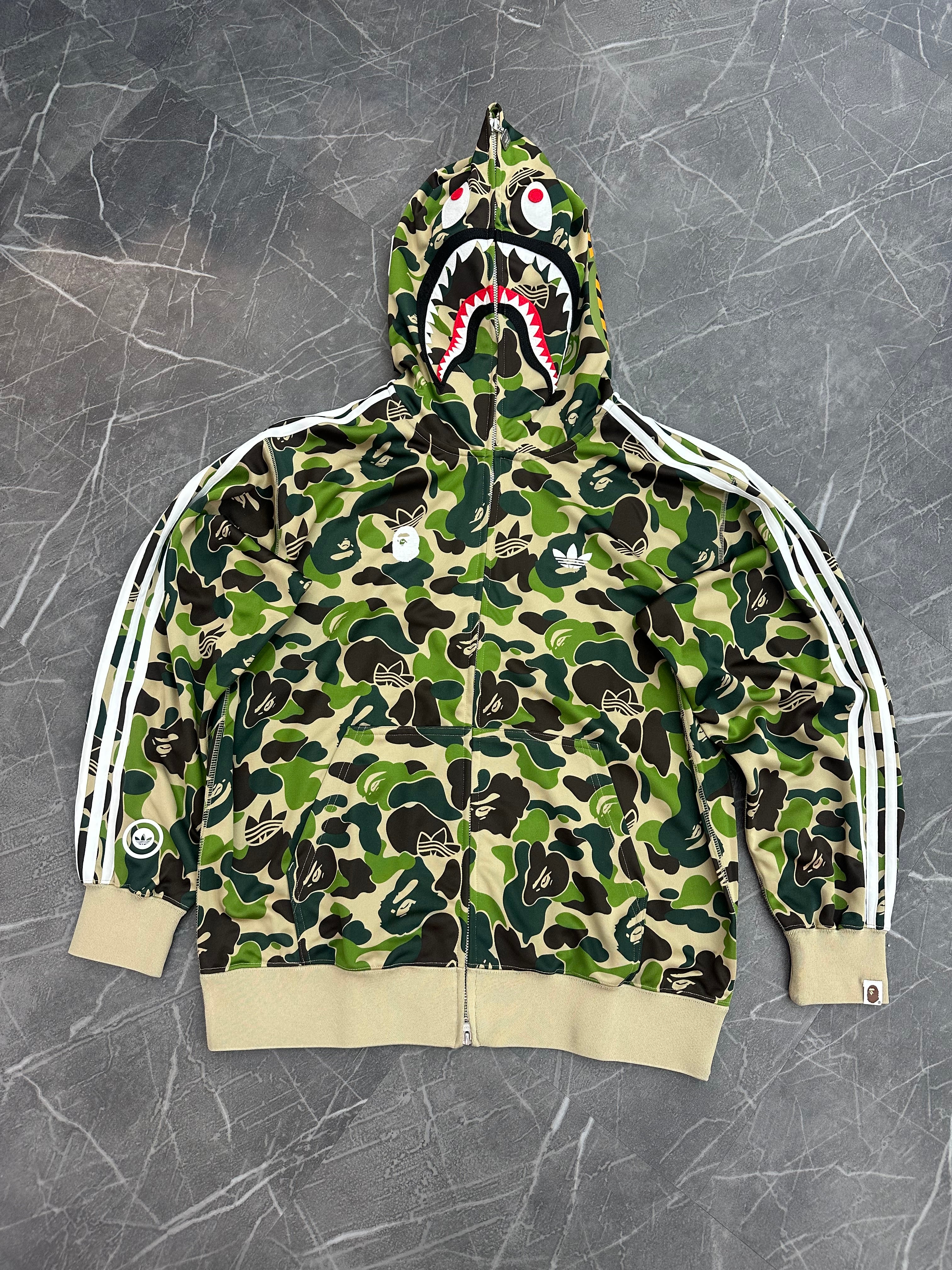 BAPE x Adidas Track Full Zip Shark Camo