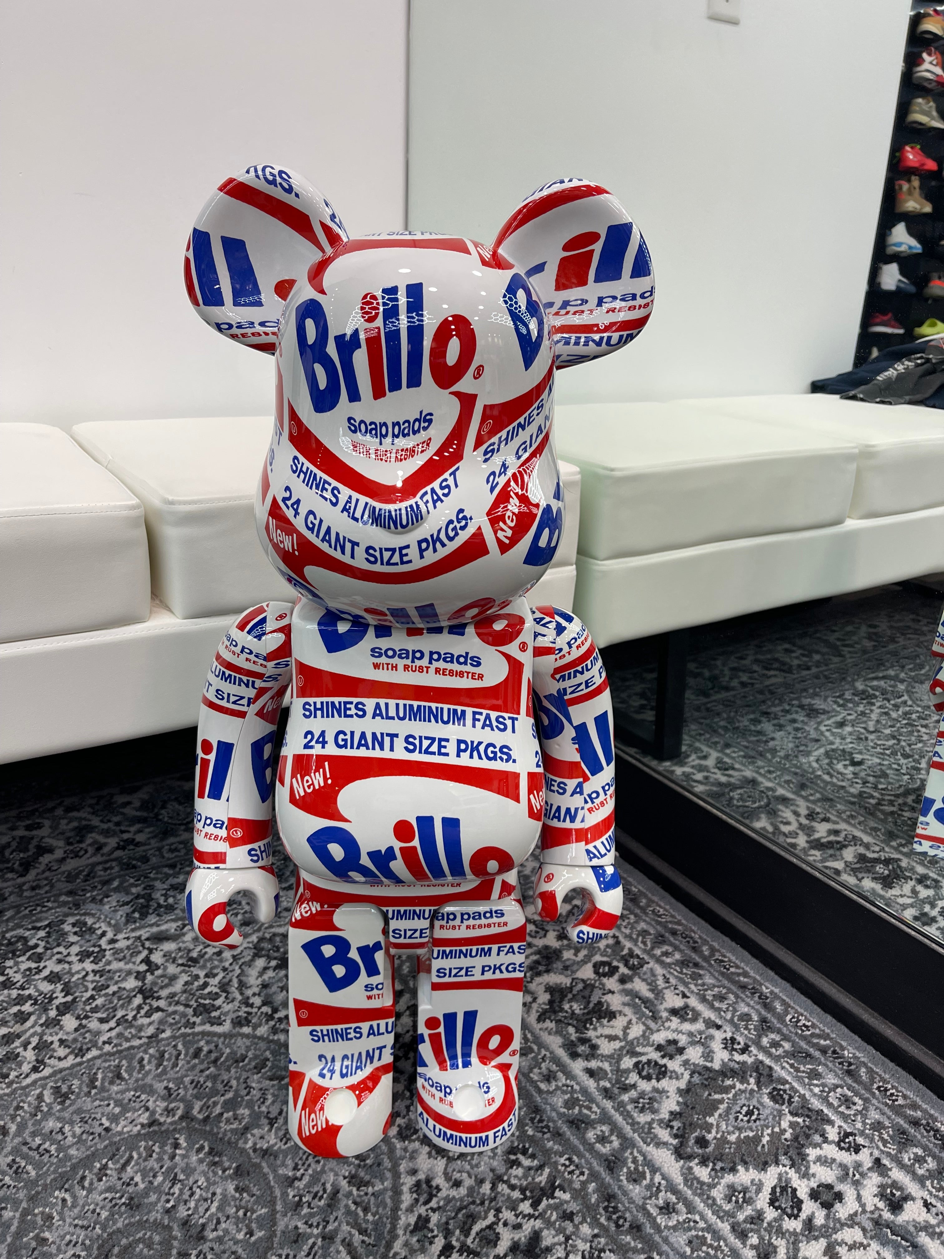 Bearbrick 1000% x Andy Warhol “Brillo”