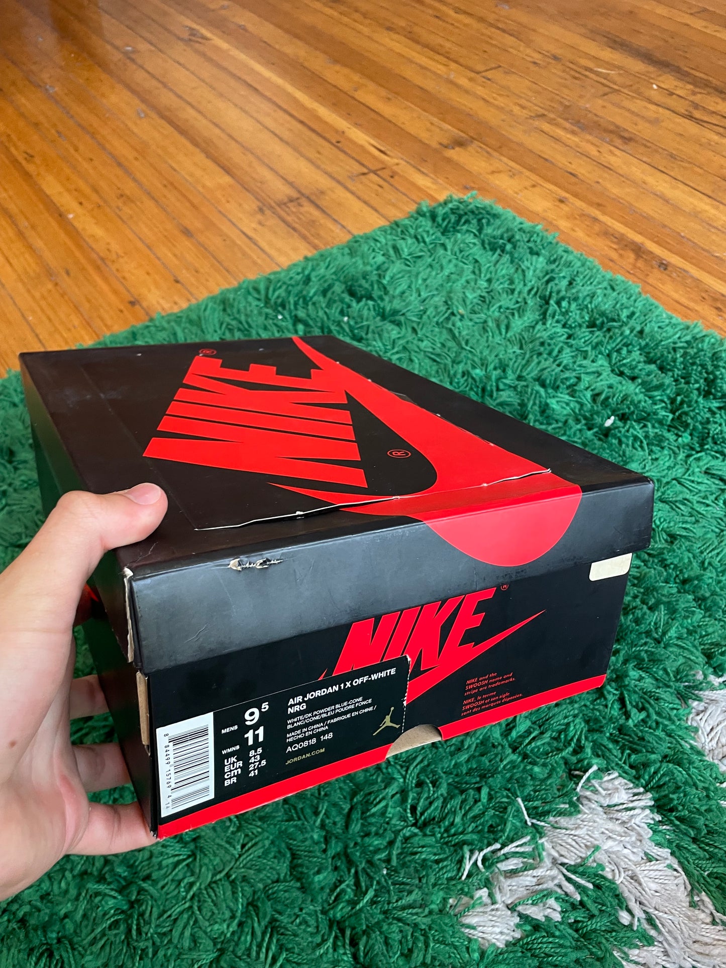 Jordan 1 High x Off White “University Blue”