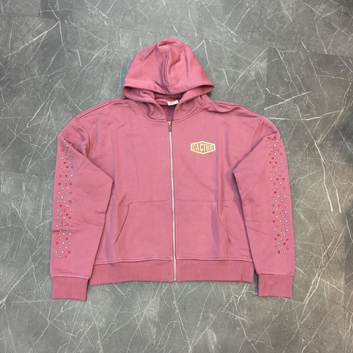Cactus Valley Raspberry Crystal Zip Up