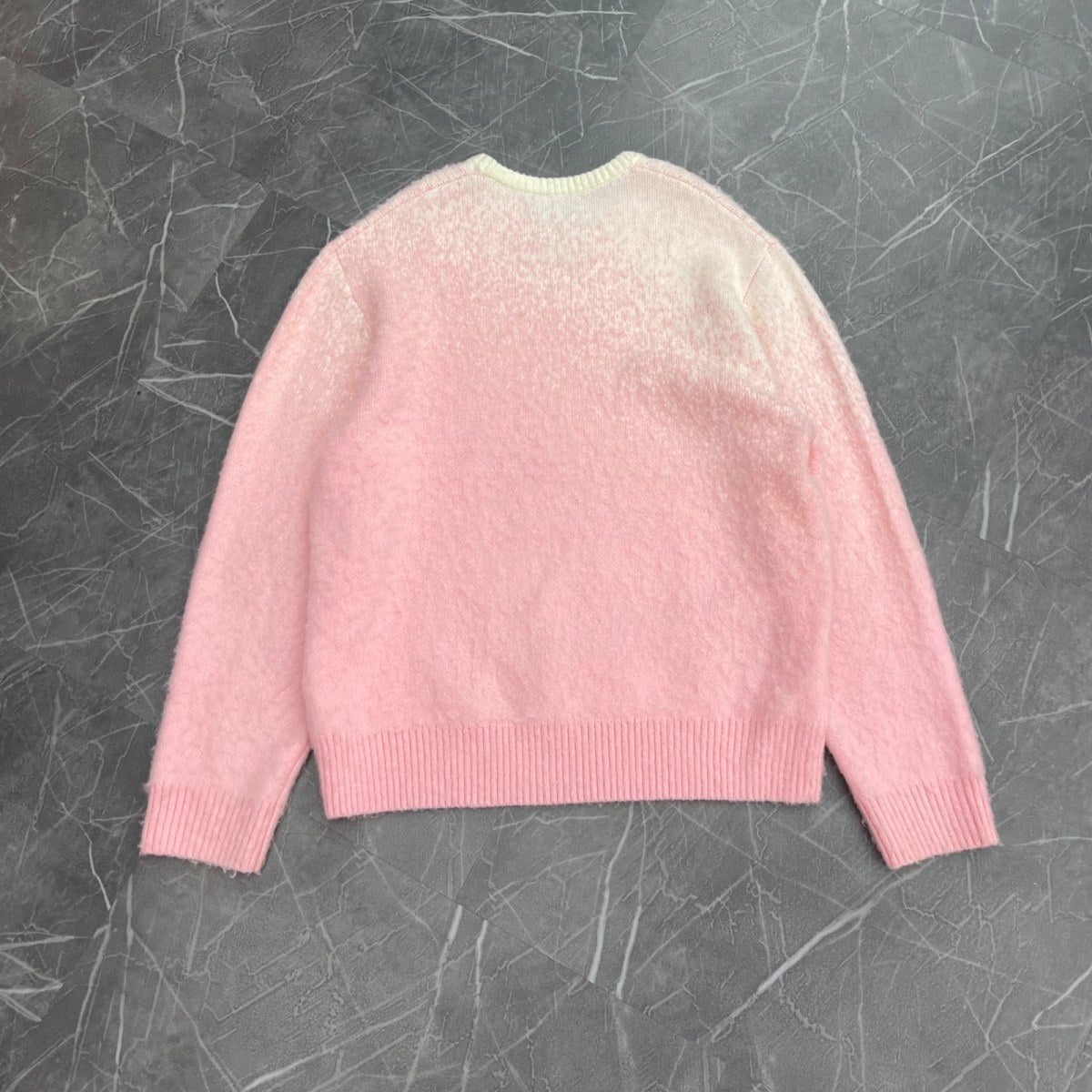 Corteiz C Star Gradient Mohair Knit Sweater Pink - Image 3