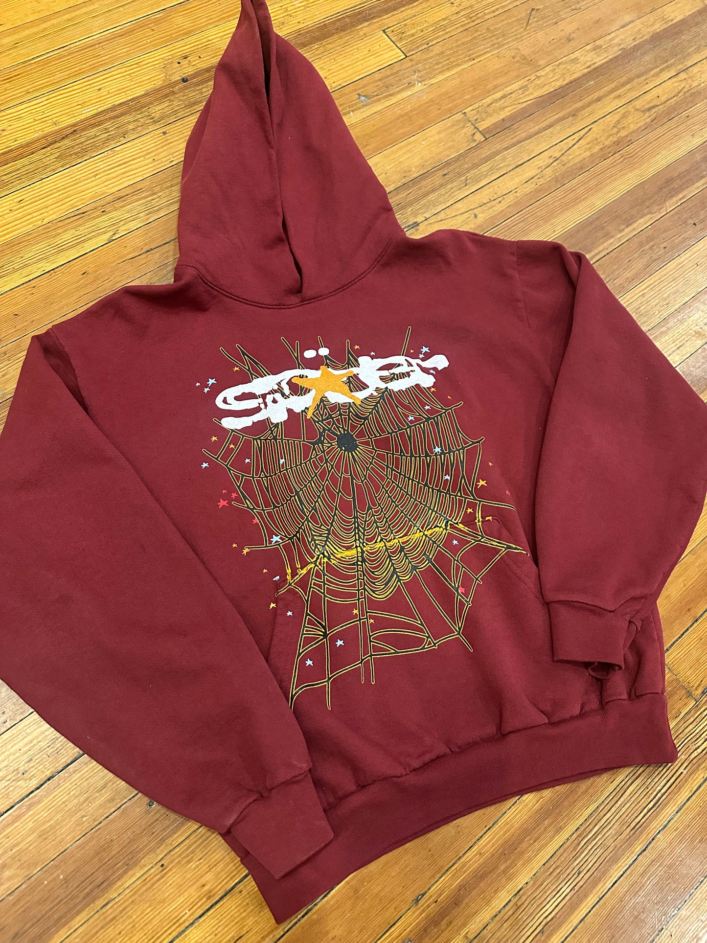 Sp5der Hoodie “Maroon”