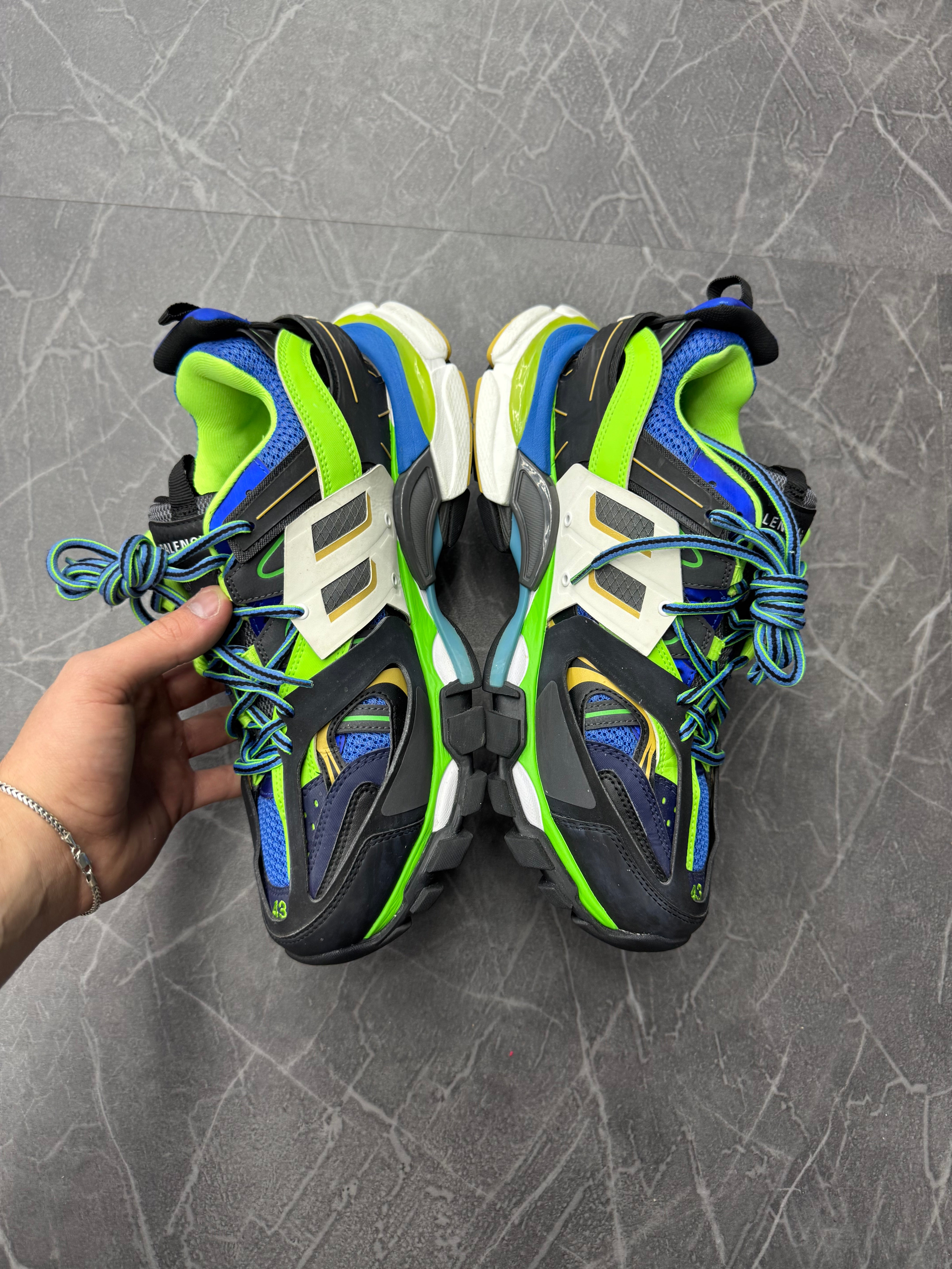 Balenciaga Track Green White Blue