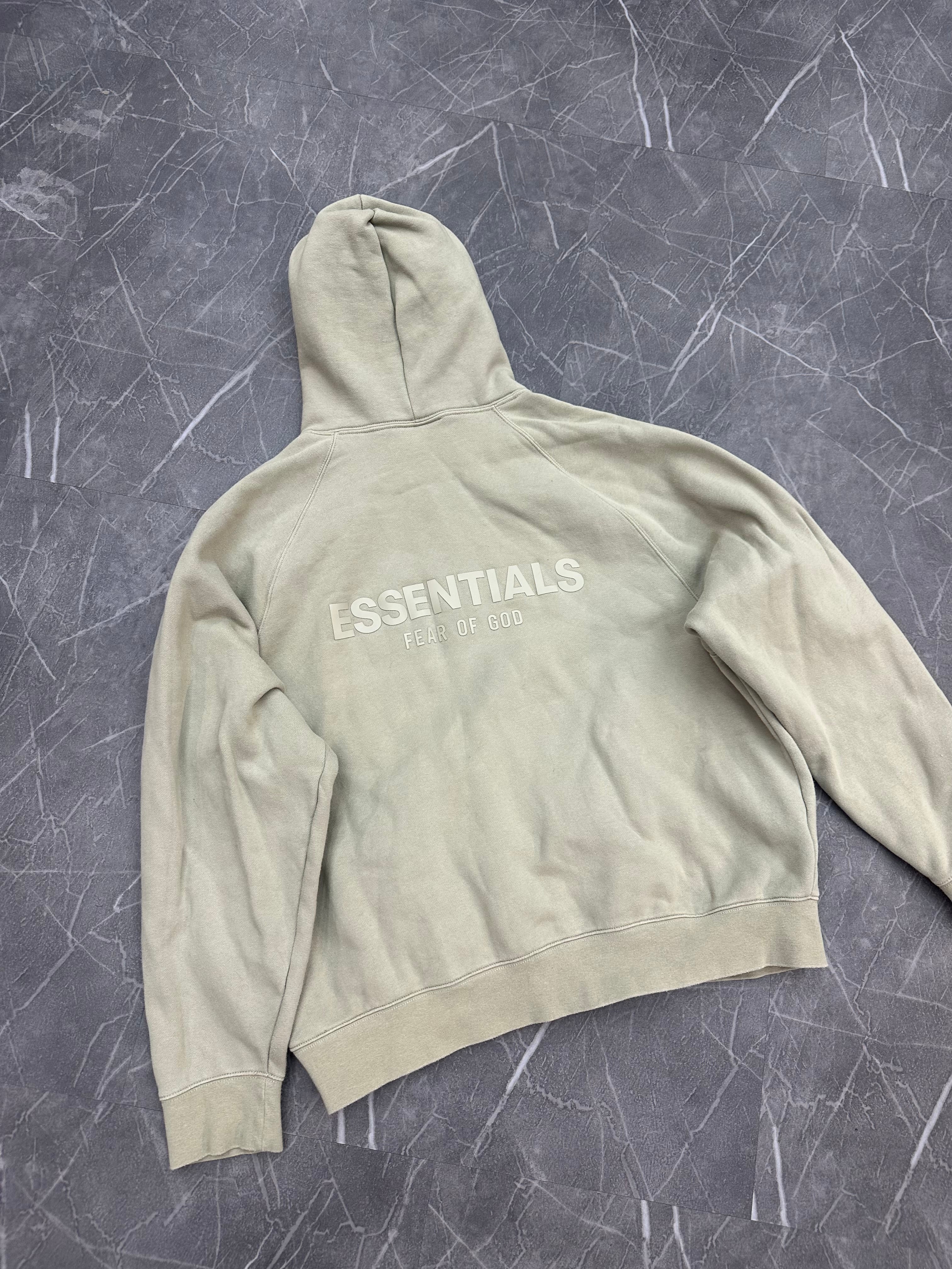 Essentials Hoodie Back Logo Seafoam