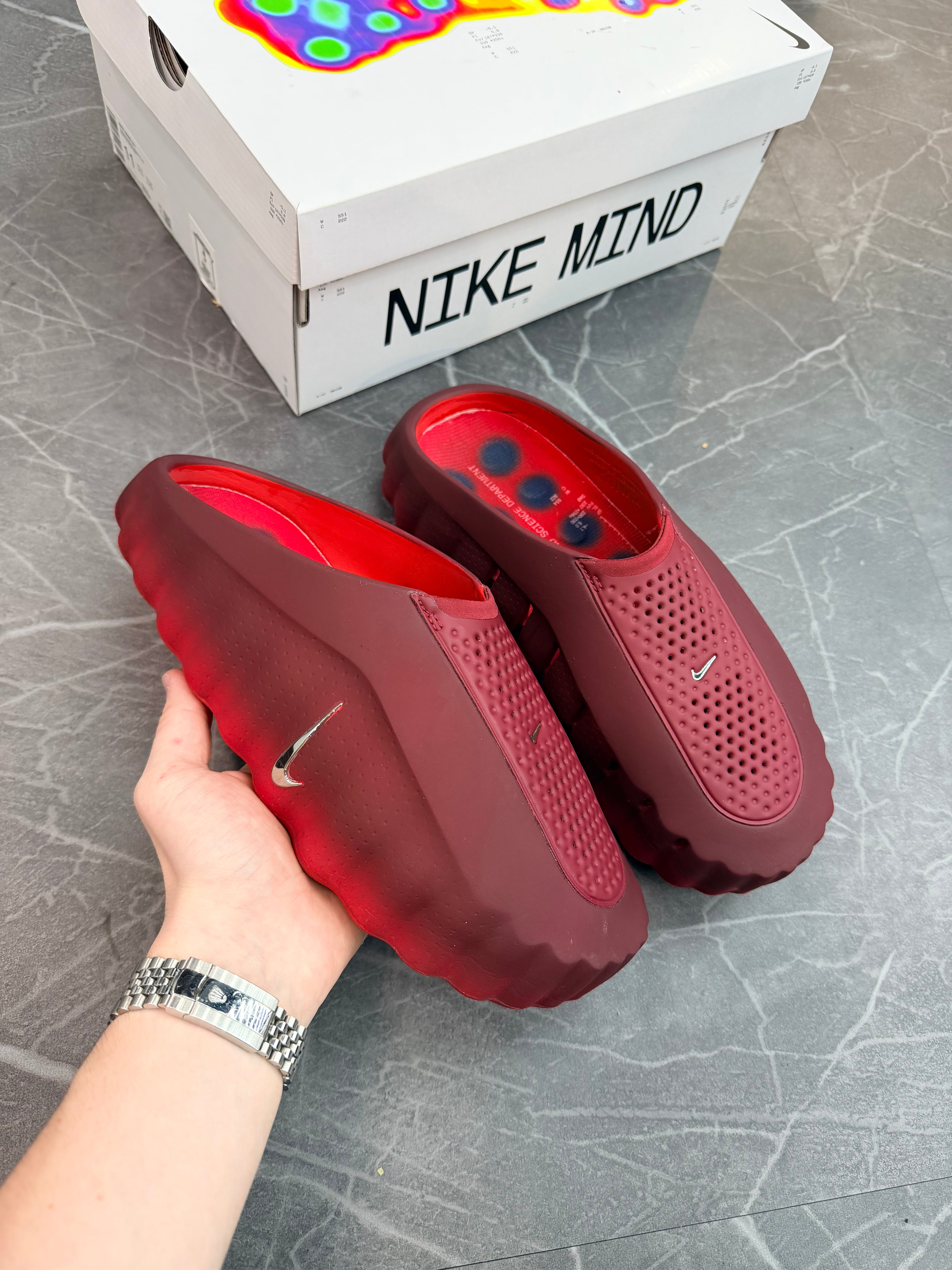 Nike Mind 001 Slide “Team Red University Red”
