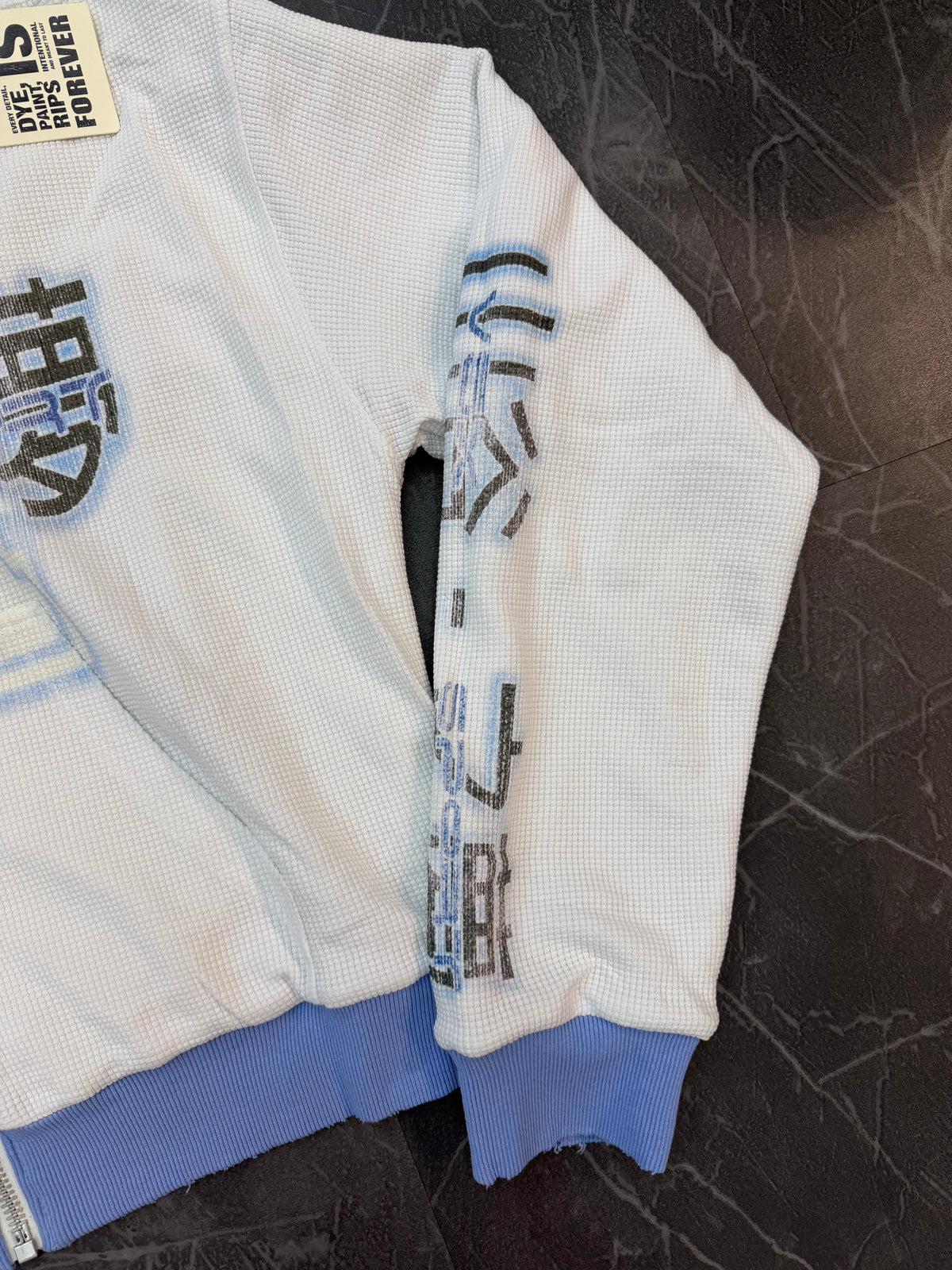 Vale Forever Reverso Thermal Zip Hoodie Blue