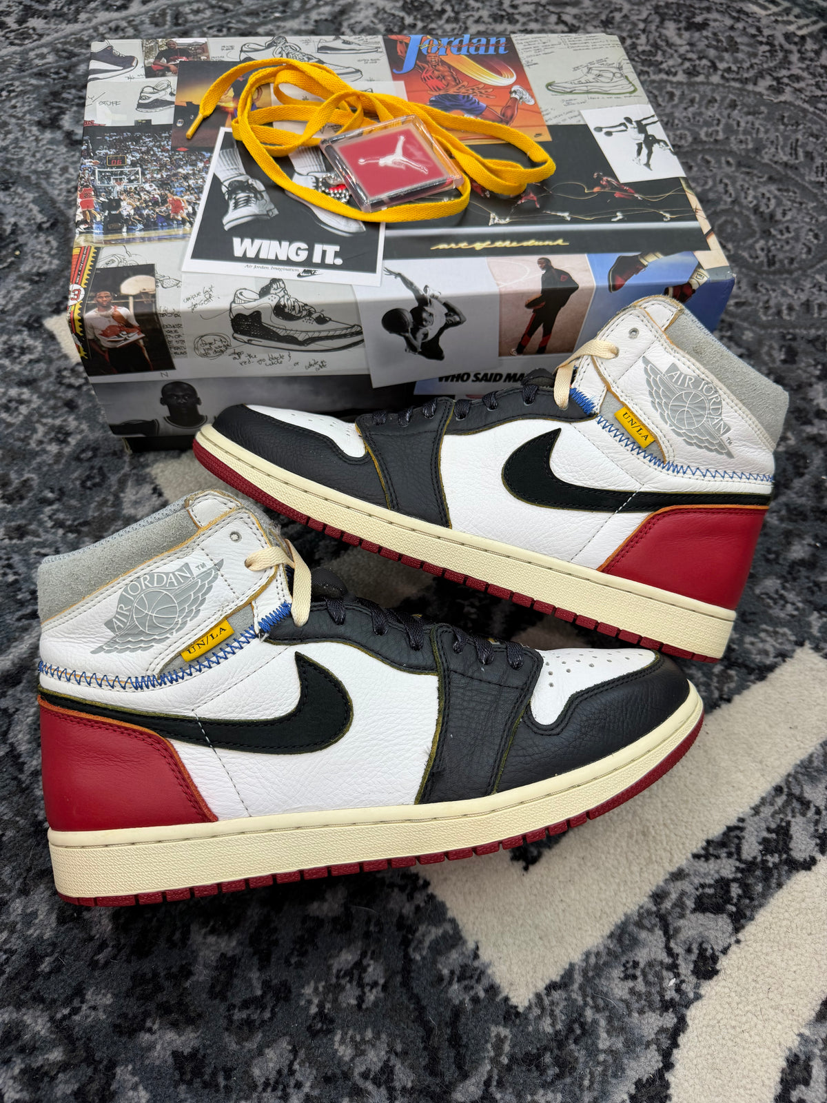 Jordan 1 High x Union LA “Black Toe” (Size 10.5)