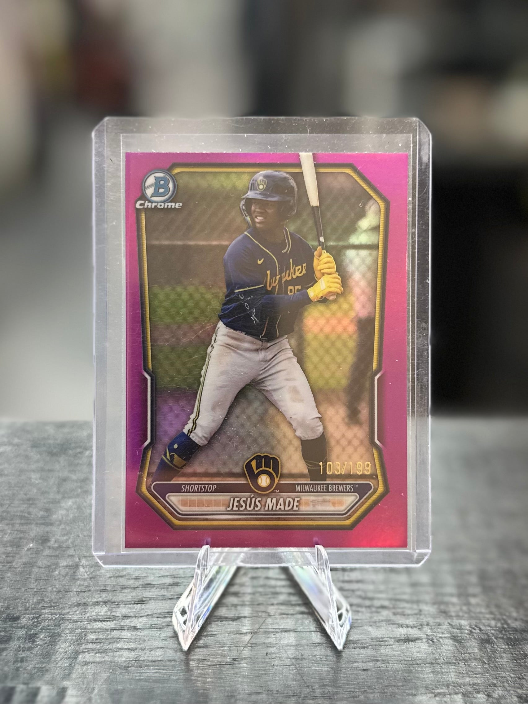 2026 Bowman Chrome Jesús Made Fuchsia Refractor /199