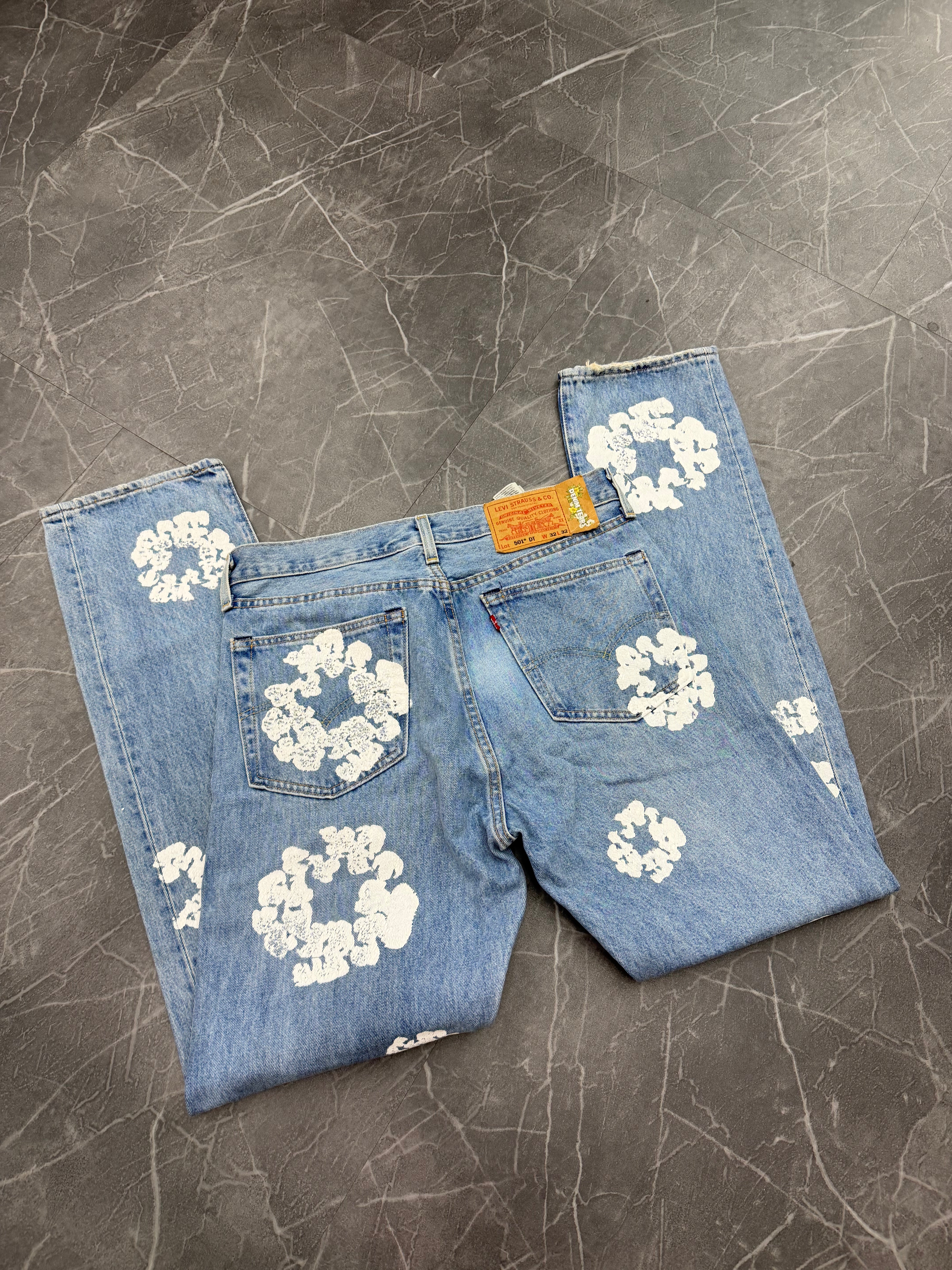 Denim Tears Cotton Wreath Jeans Light Blue (32x32)