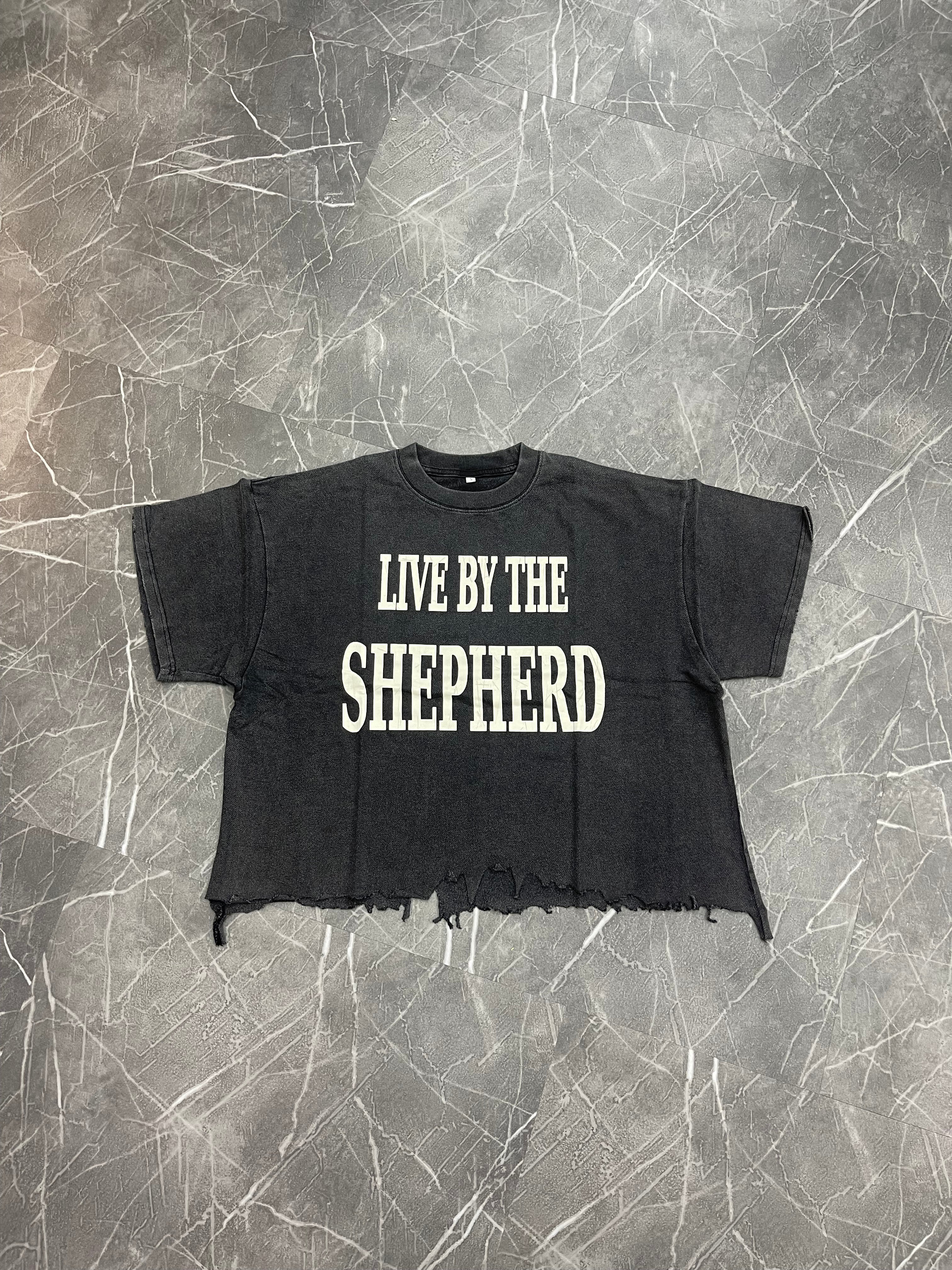 Searching Shepherd “Live by the Shepherd” Distressed Tee