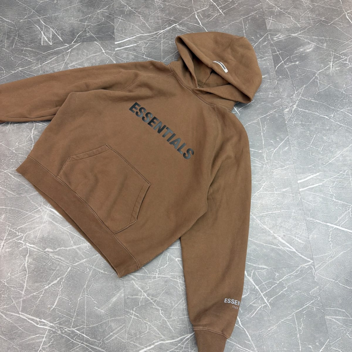 Fear of God Essentials x SSENSE Hoodie 'Rain Drum' (Size L) (Lightly Worn)