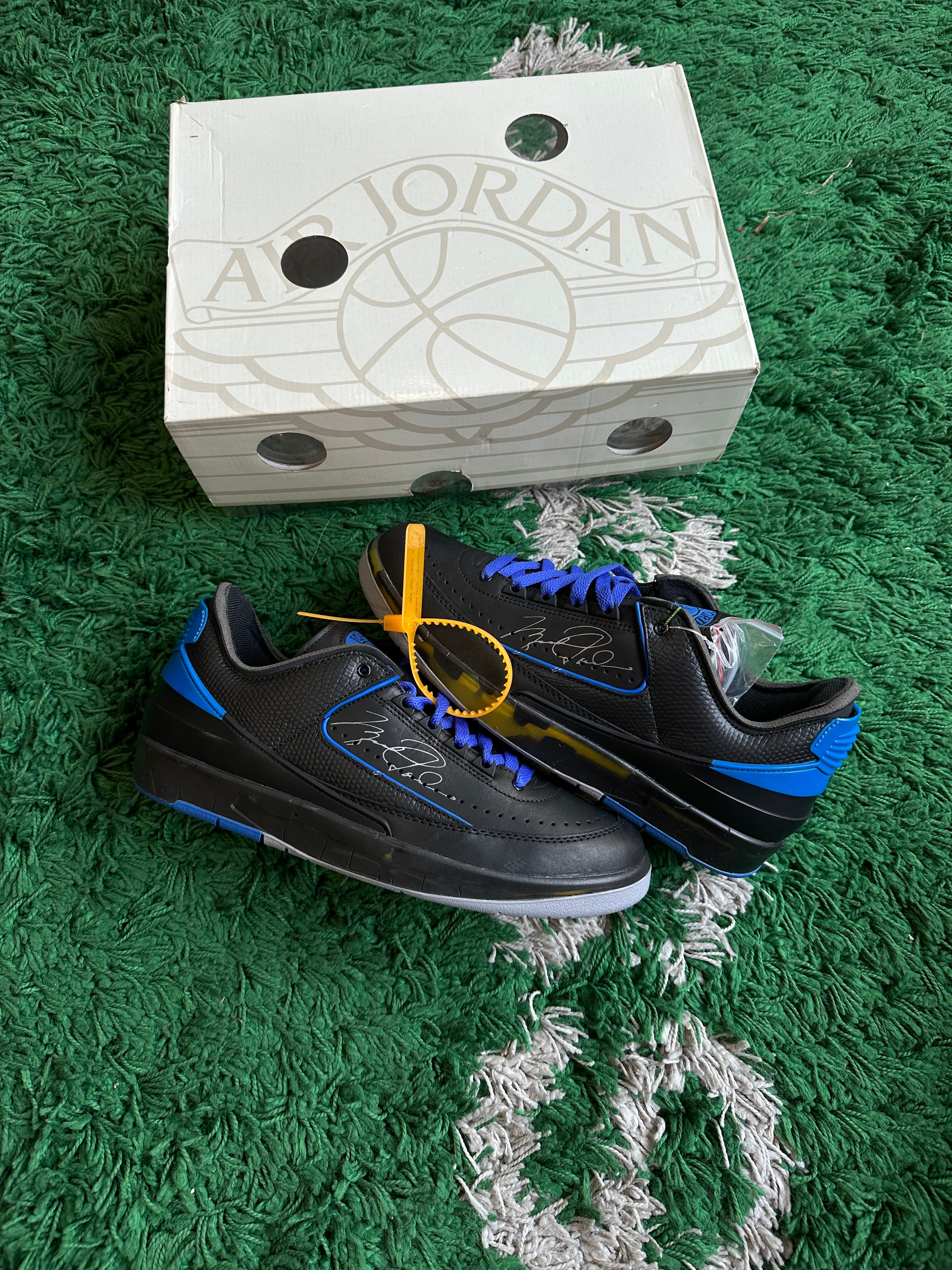 Off-White Jordan 2 “Black Blue”