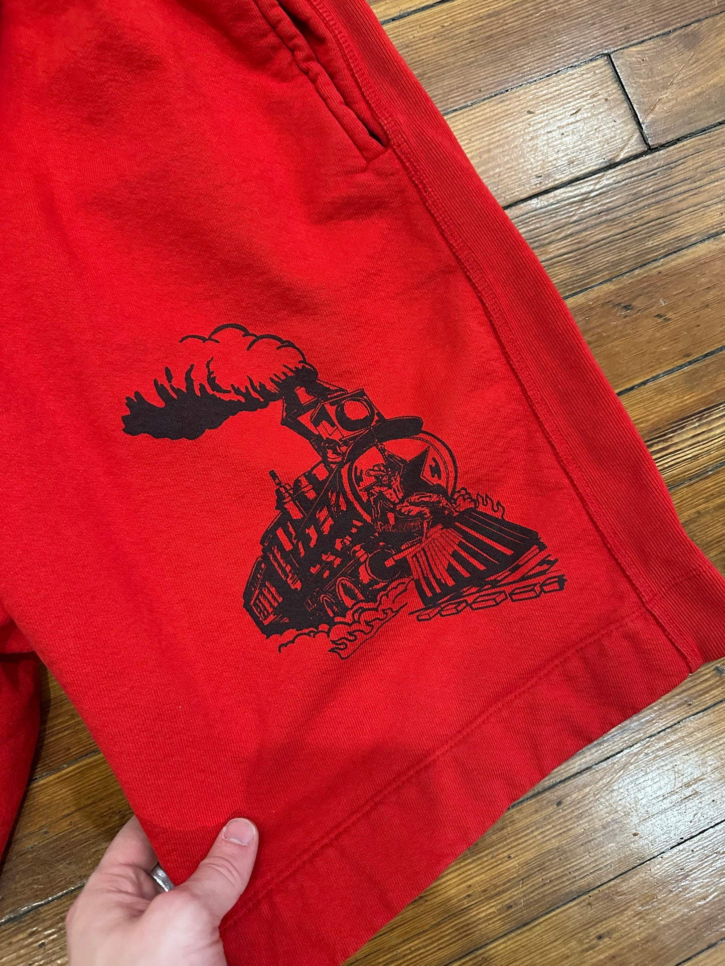 Warren Lotas Shorts “Red Train”