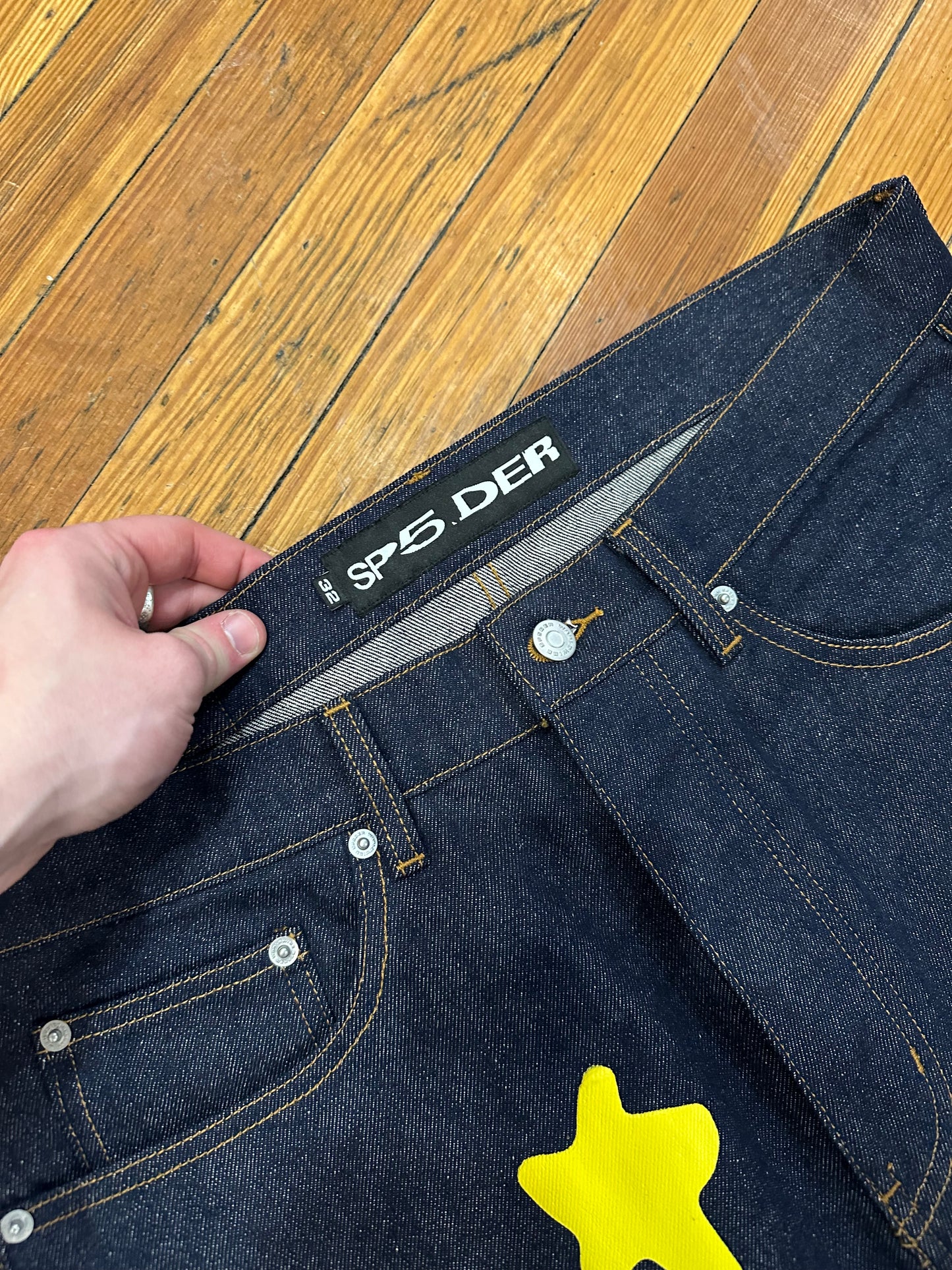 Sp5der Denim Jeans “Yellow” (32)