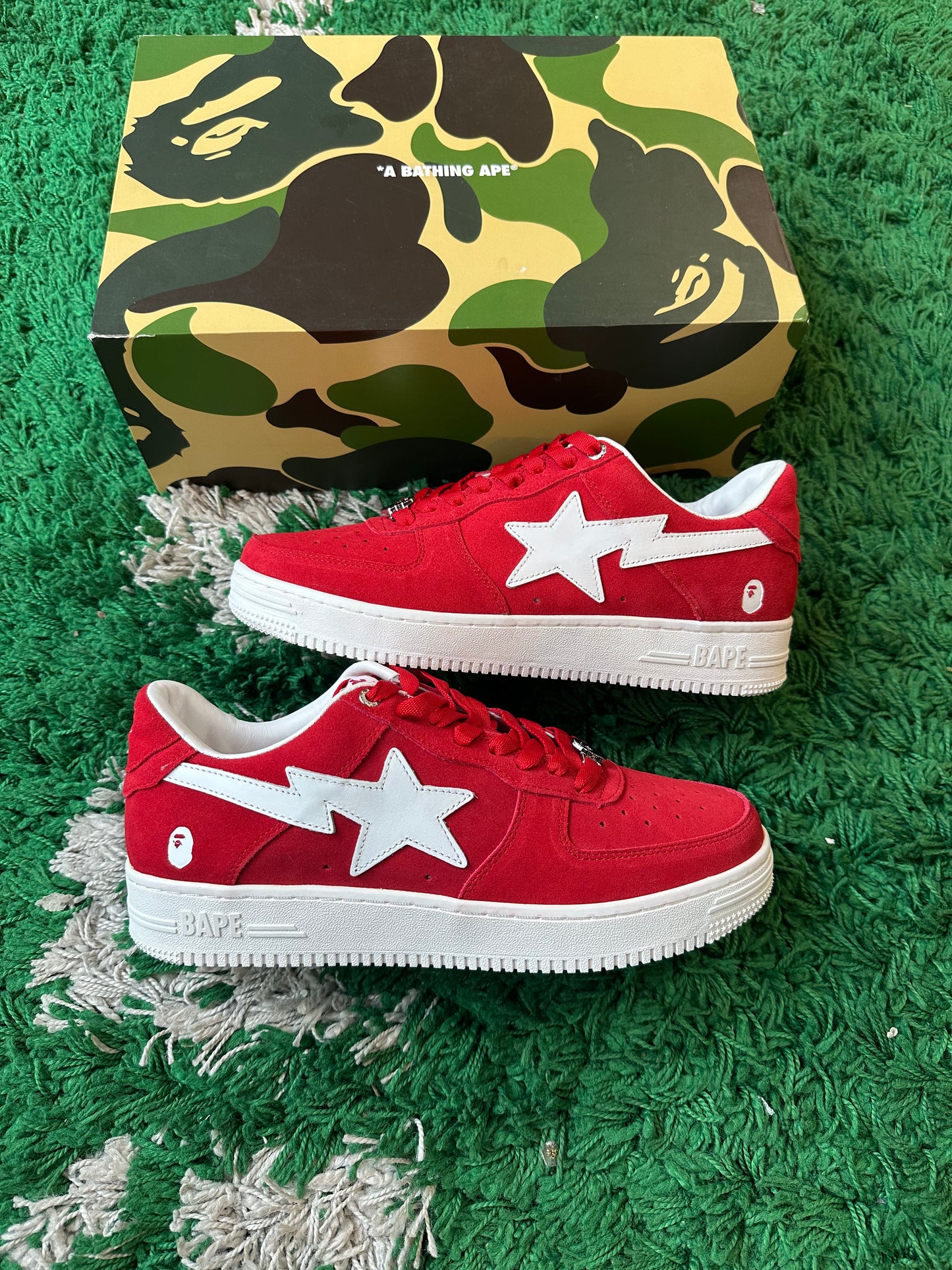 Bapesta Low “Red Suede”