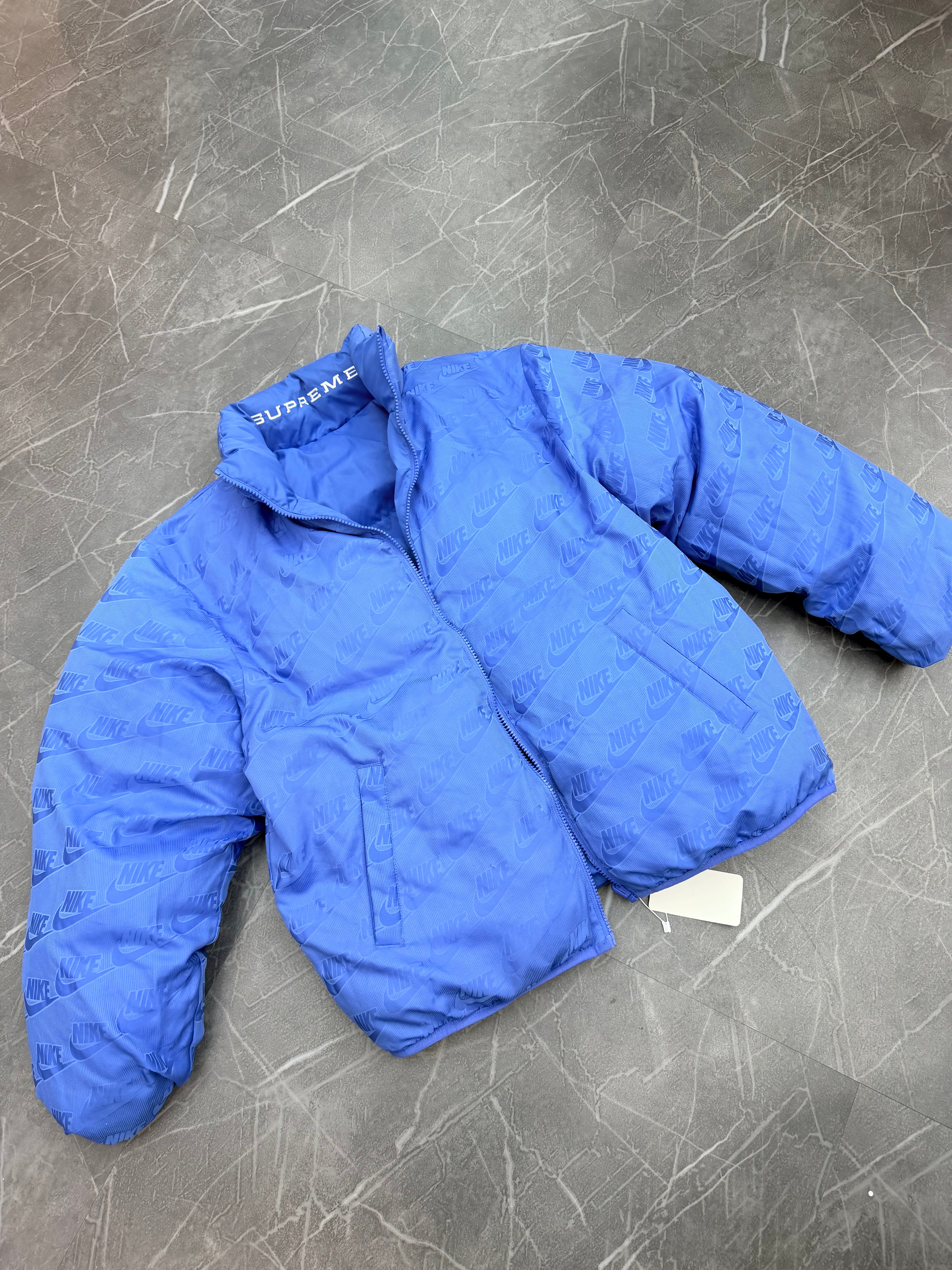 Supreme Nike Reversible Puffer Blue