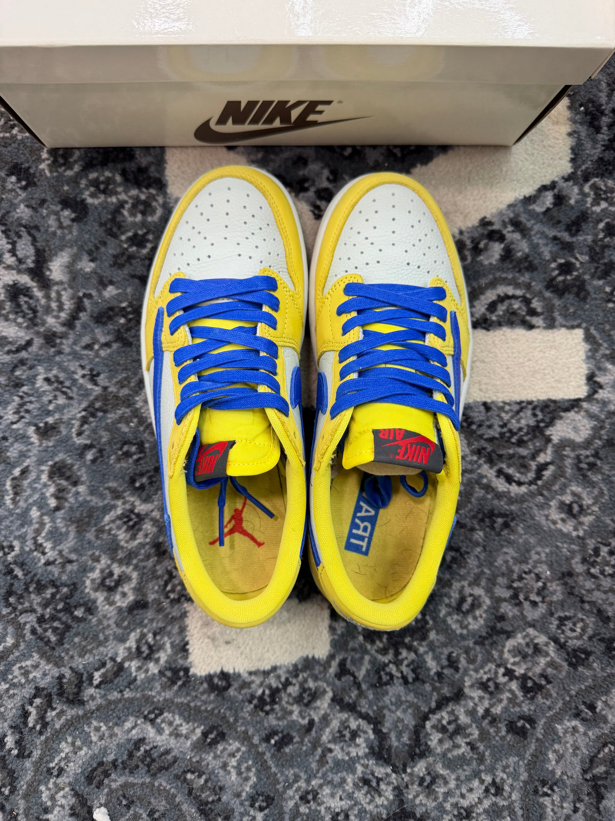 Jordan 1 Low Travis Scott “Canary” (Size 5.5M) (Lightly Worn) - Image 3