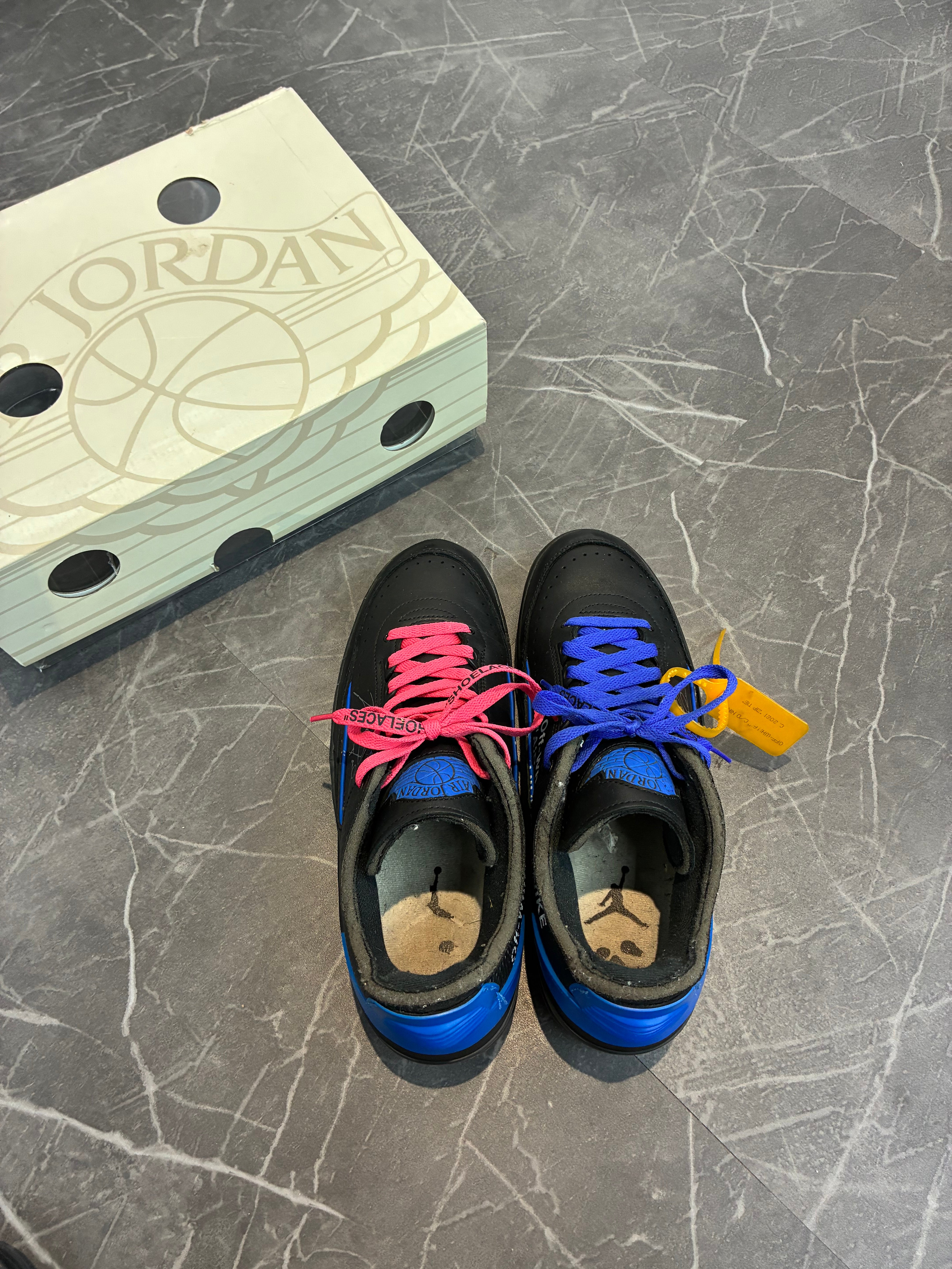 Off-White Jordan 2 “Black Blue”