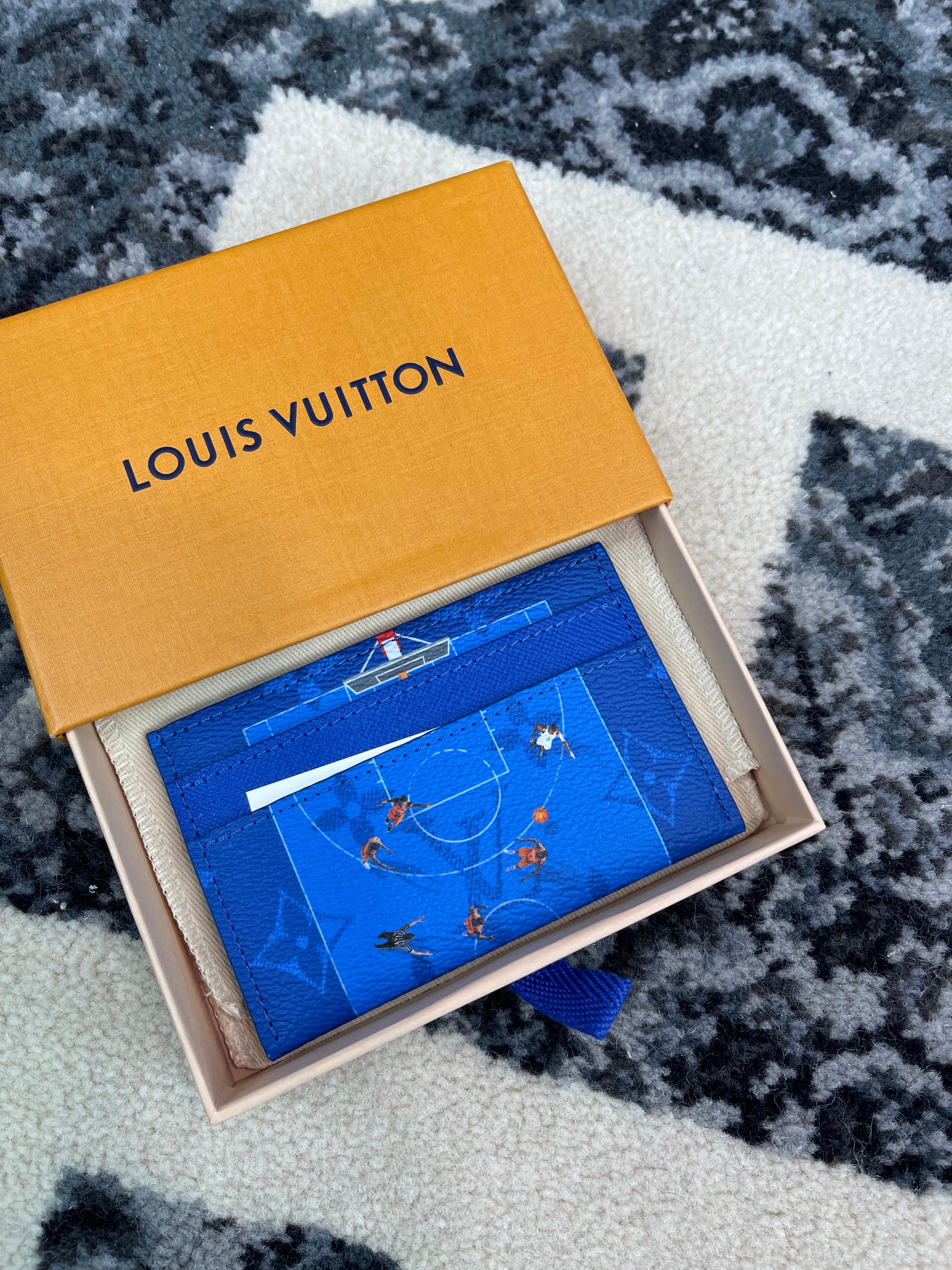Louis Vuitton Basketball Double Card Case “Blue”