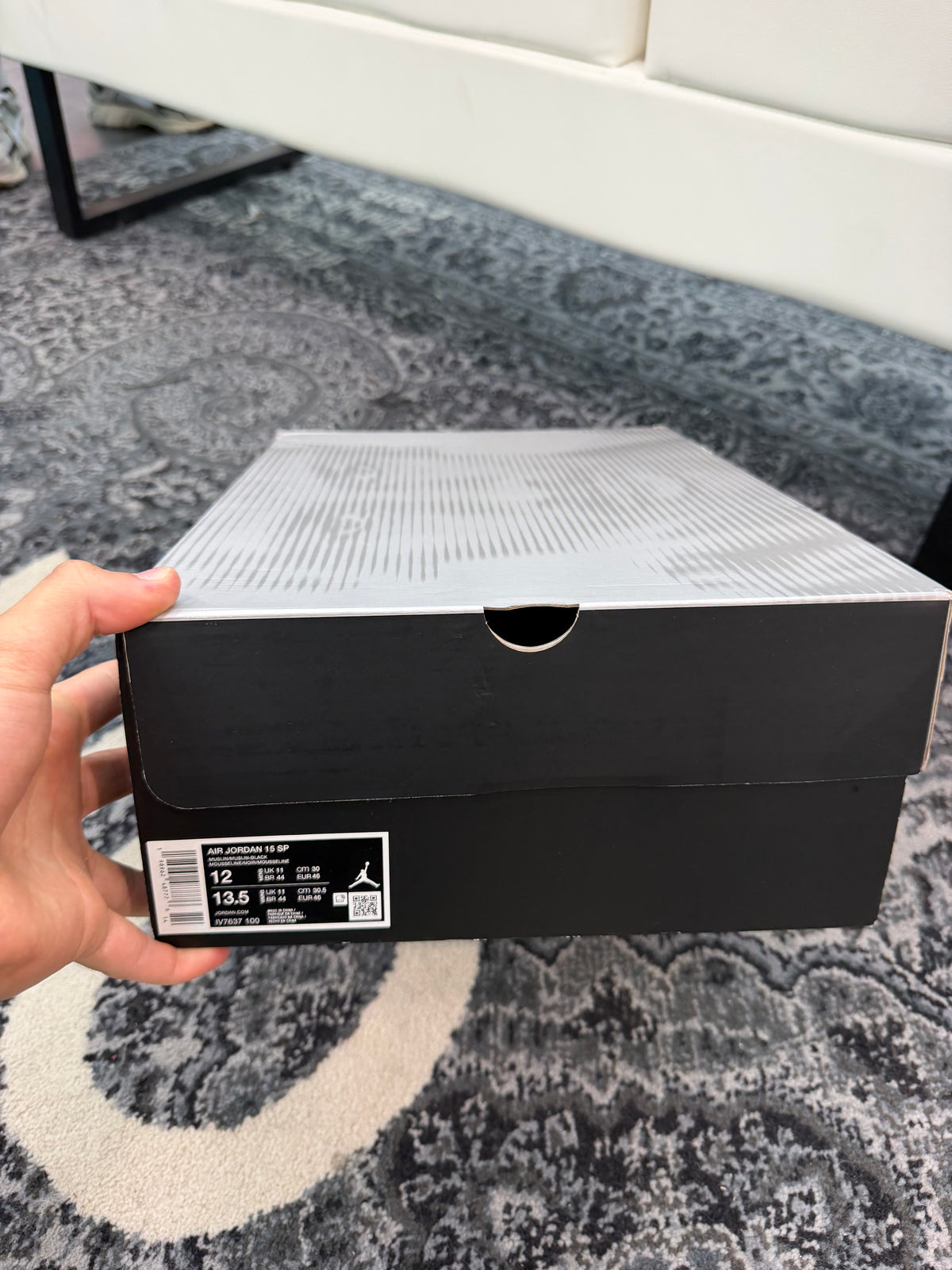 Jordan 15-23RE “Black Muslin”