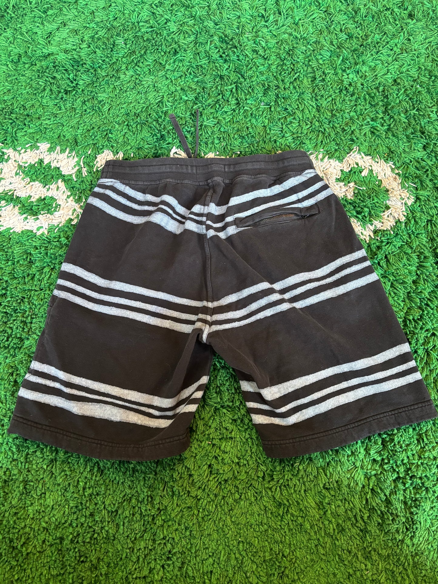 Supreme x Stone Island Striped Sweatshort “Black”
